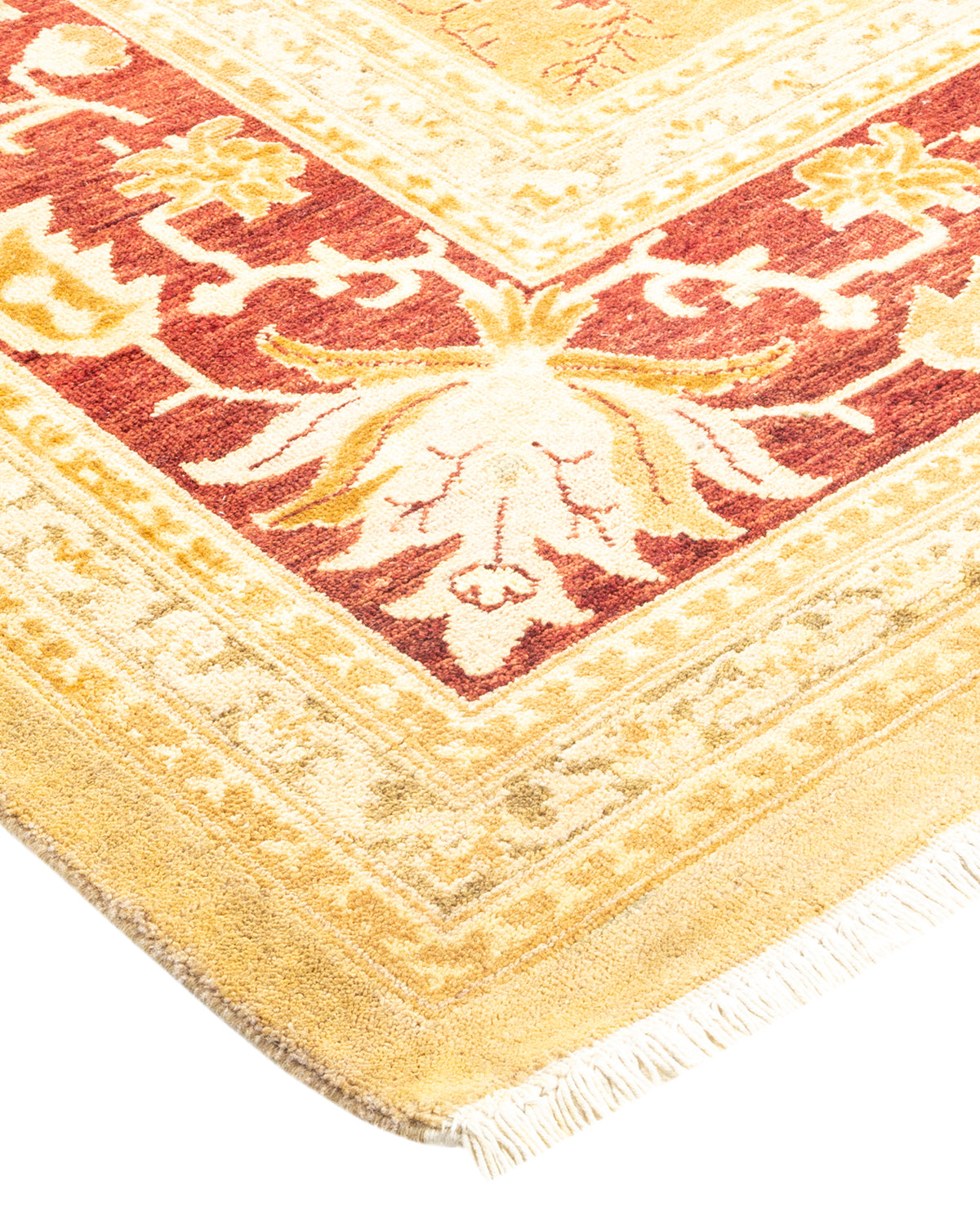 Eclectic, One-of-a-Kind Hand-Knotted Area Rug - Ivory, 8' 3" x 10' 4"