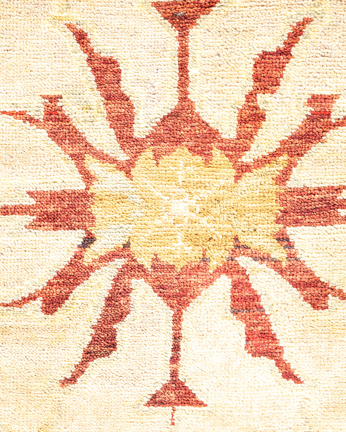 Eclectic, One-of-a-Kind Hand-Knotted Area Rug - Ivory, 8' 3" x 10' 4"