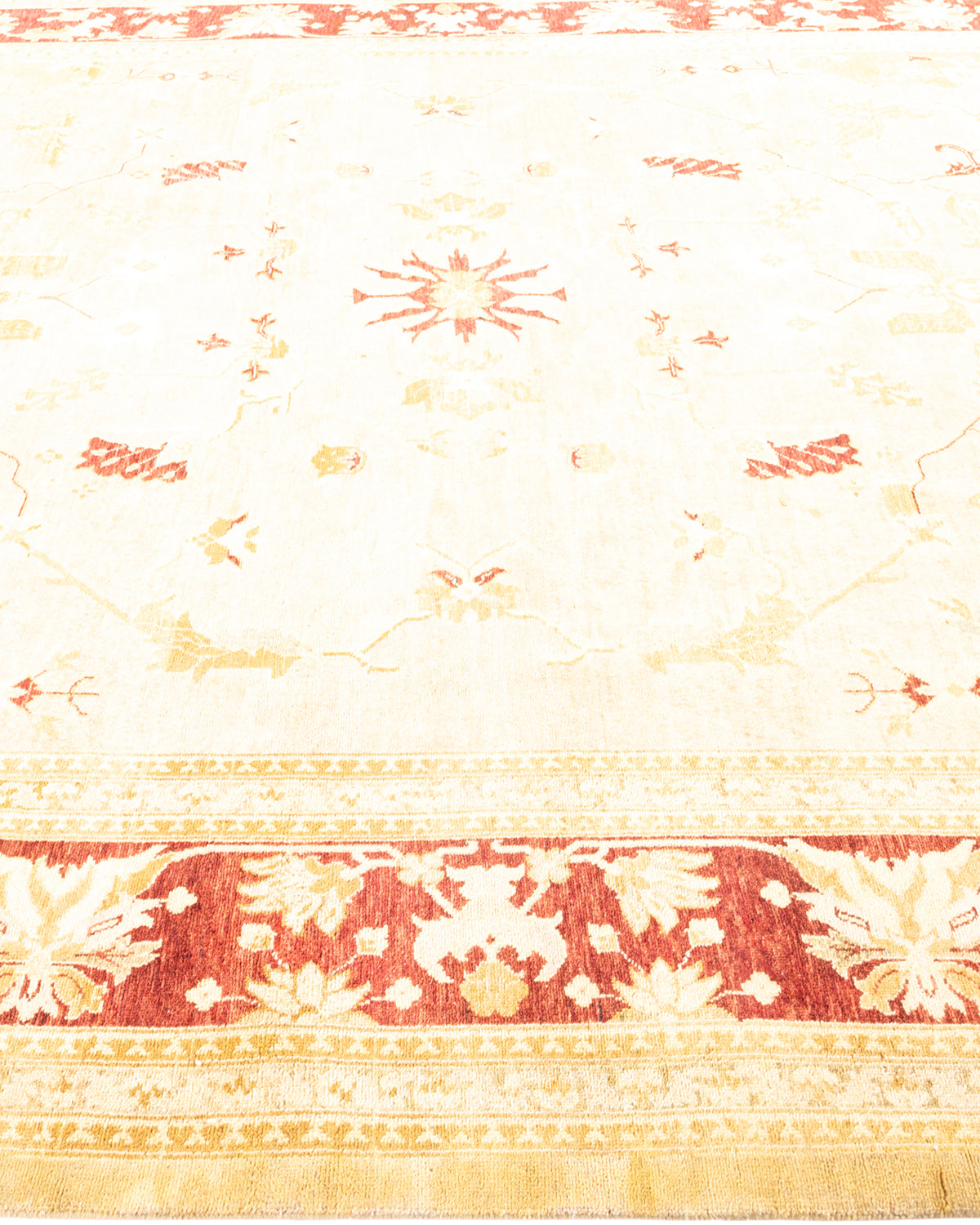 Eclectic, One-of-a-Kind Hand-Knotted Area Rug - Ivory, 8' 3" x 10' 4"