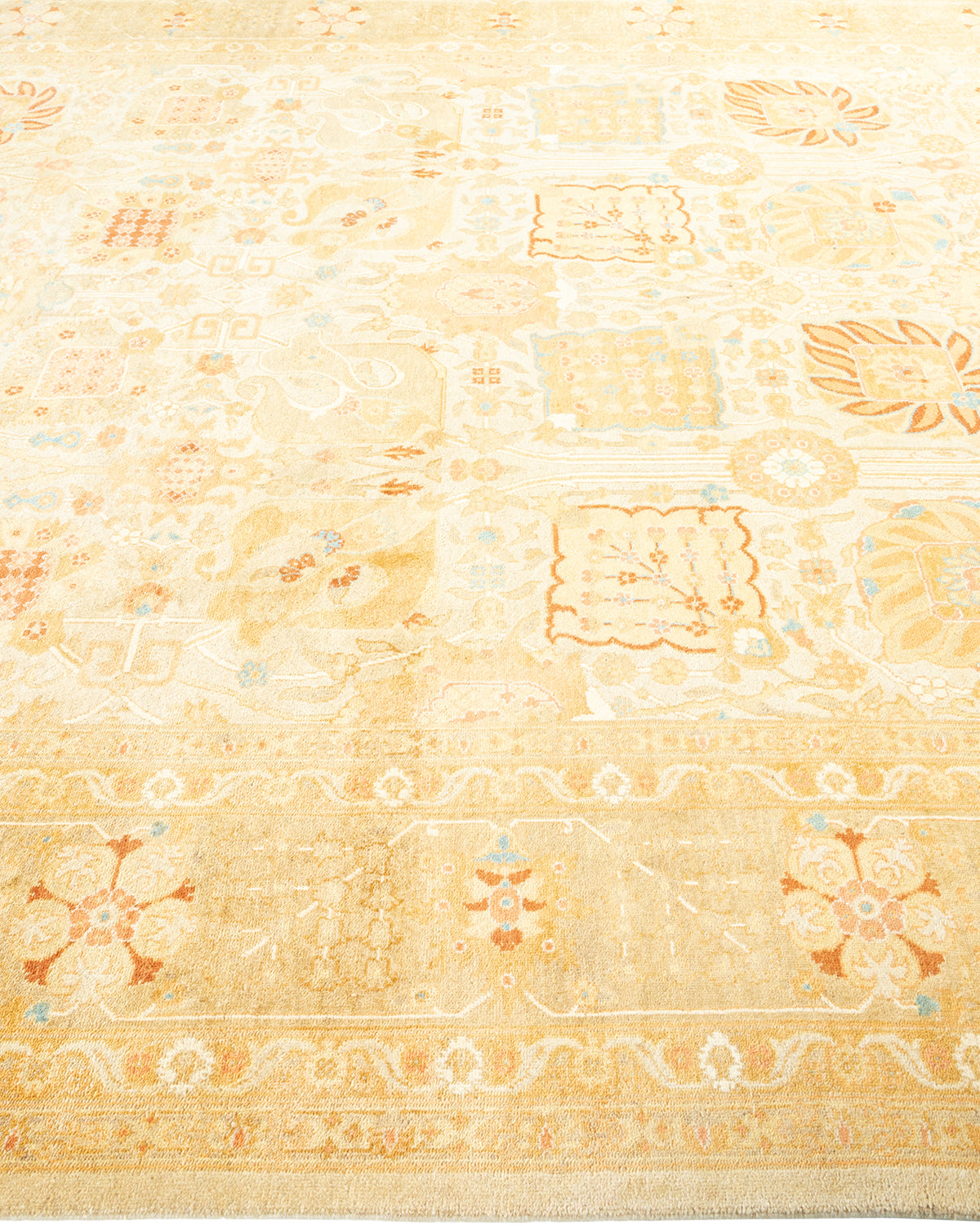 Eclectic, One-of-a-Kind Hand-Knotted Area Rug - Ivory, 8' 0" x 9' 10"