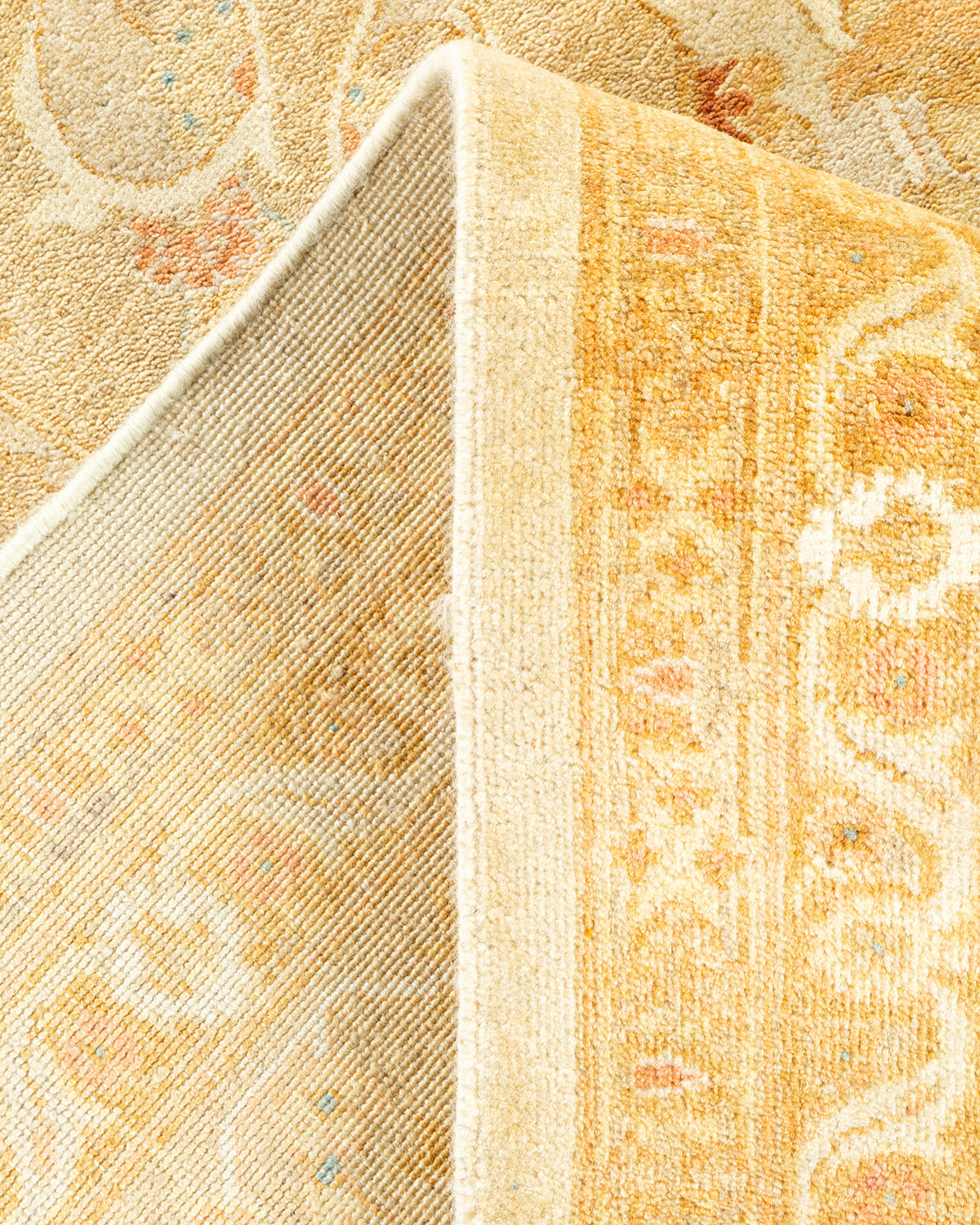 Eclectic, One-of-a-Kind Hand-Knotted Area Rug - Ivory, 8' 0" x 9' 10"