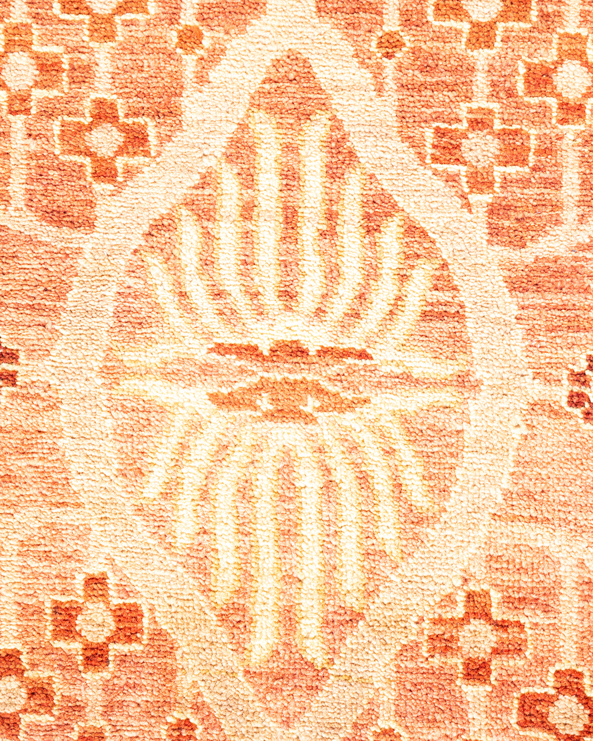 Eclectic, One-of-a-Kind Hand-Knotted Area Rug - Pink, 8' 1" x 10' 5"