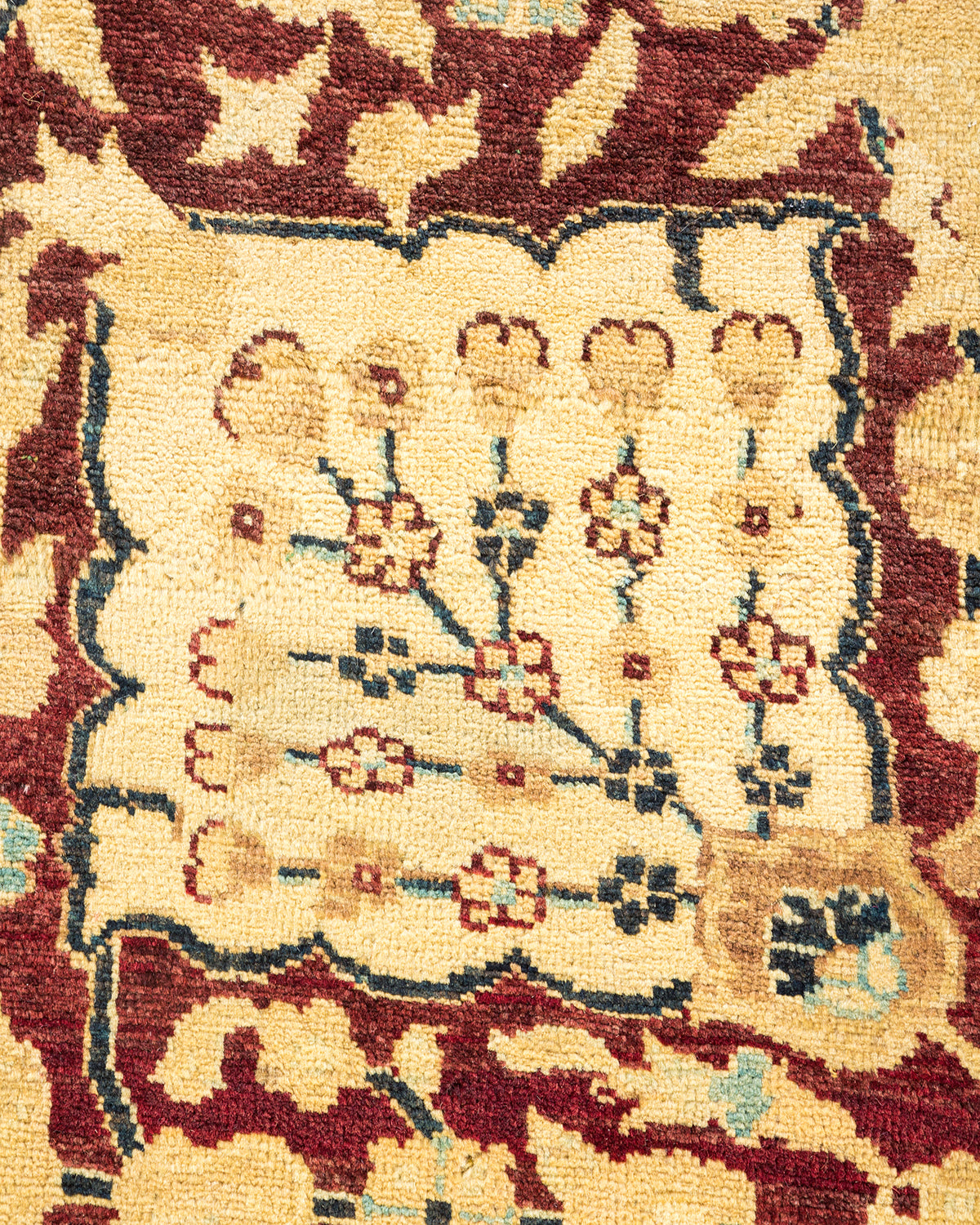 Eclectic, One-of-a-Kind Hand-Knotted Area Rug - Red, 7' 10" x 9' 10"