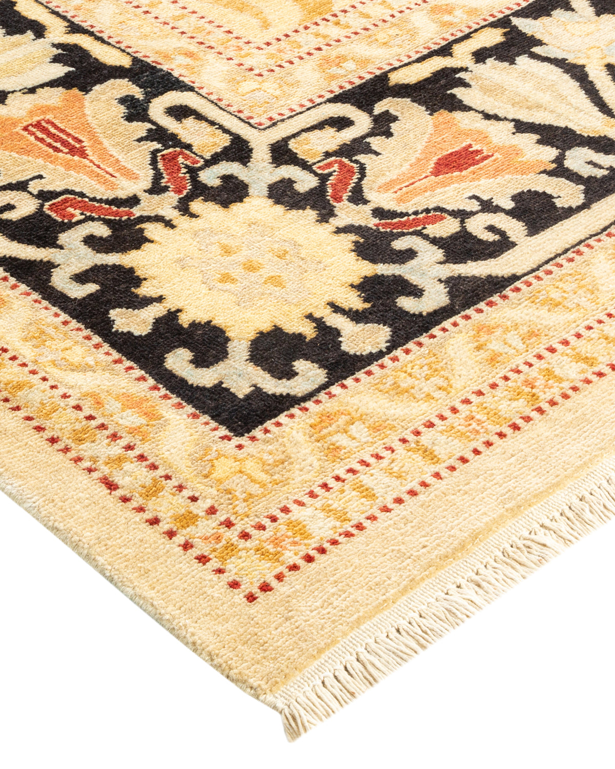 Eclectic, One-of-a-Kind Hand-Knotted Area Rug - Ivory, 8' 0" x 10' 4"