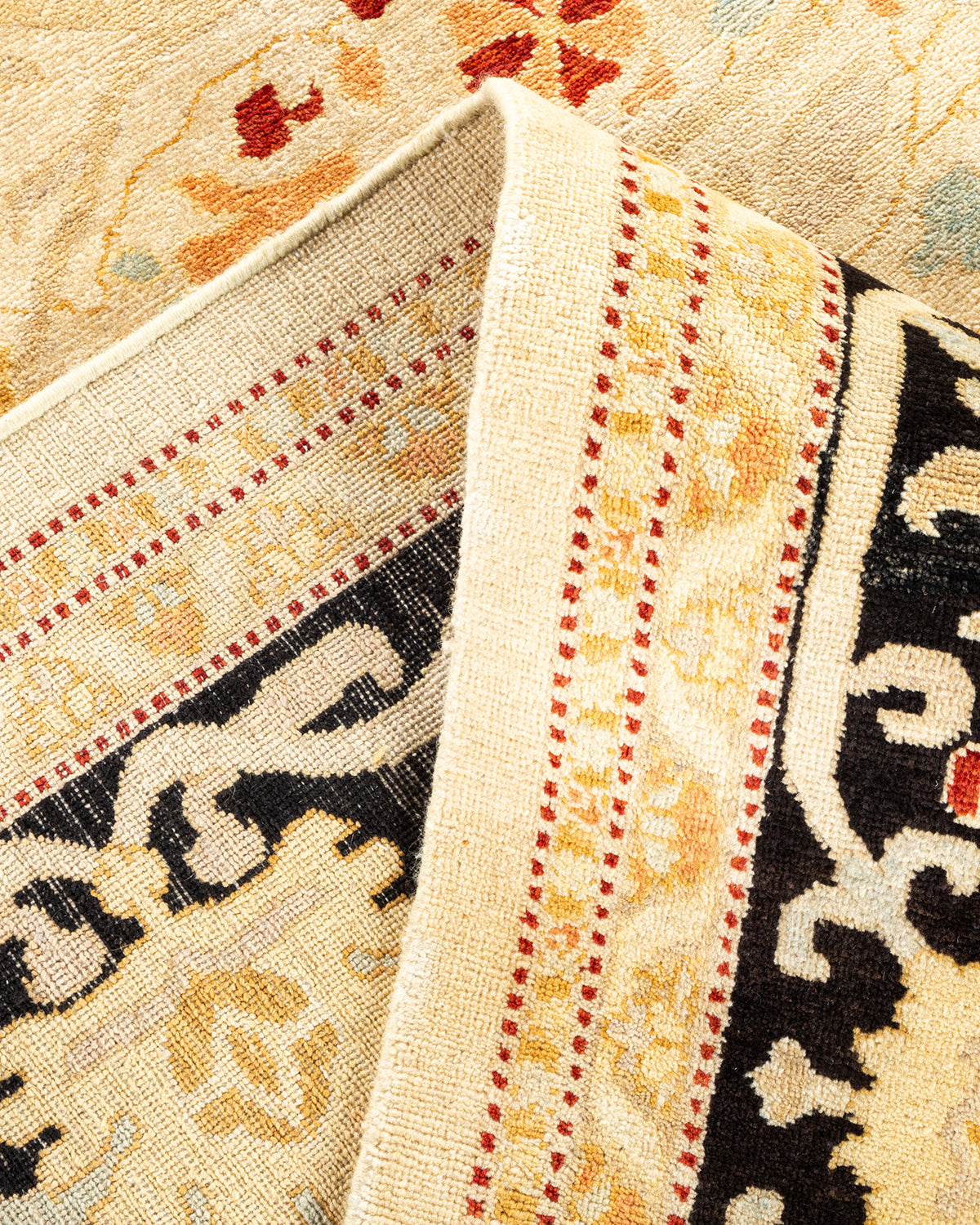 Eclectic, One-of-a-Kind Hand-Knotted Area Rug - Ivory, 8' 0" x 10' 4"