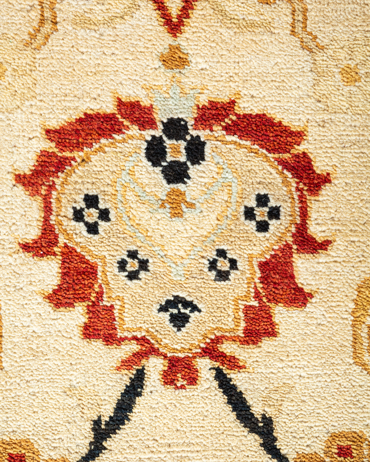 Eclectic, One-of-a-Kind Hand-Knotted Area Rug - Ivory, 8' 0" x 10' 4"