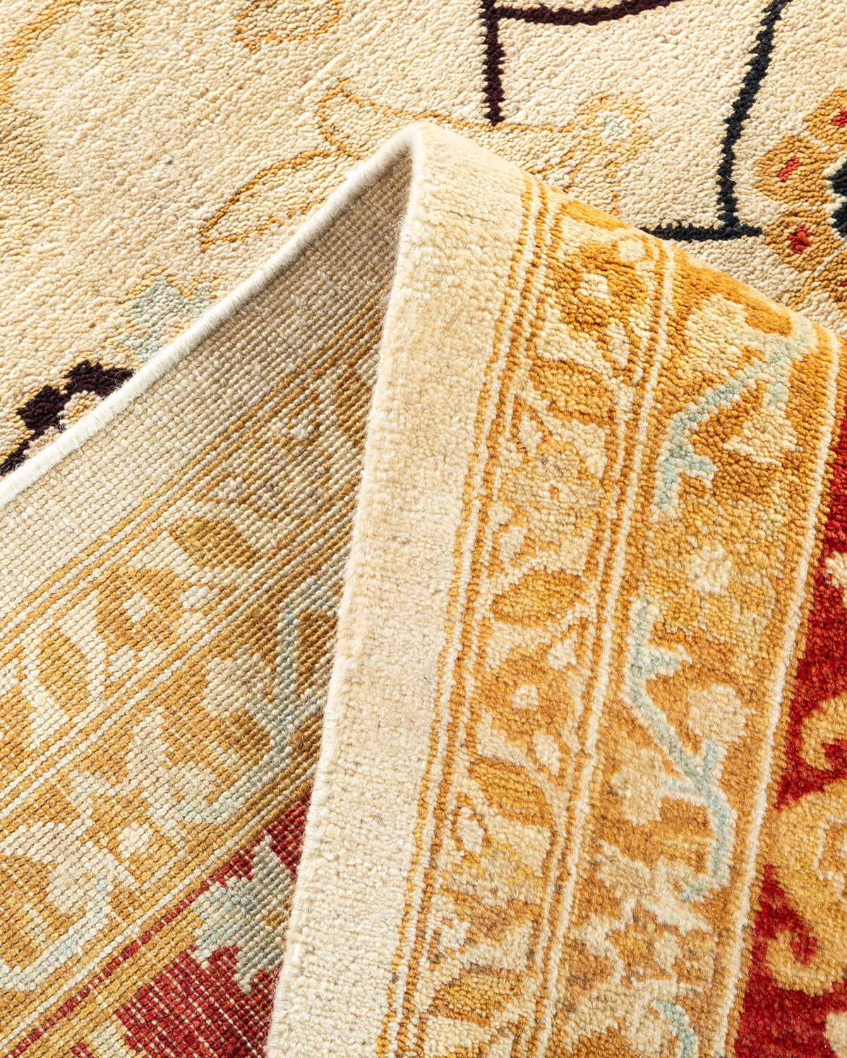 Eclectic, One-of-a-Kind Hand-Knotted Area Rug - Ivory, 8' 0" x 10' 4"