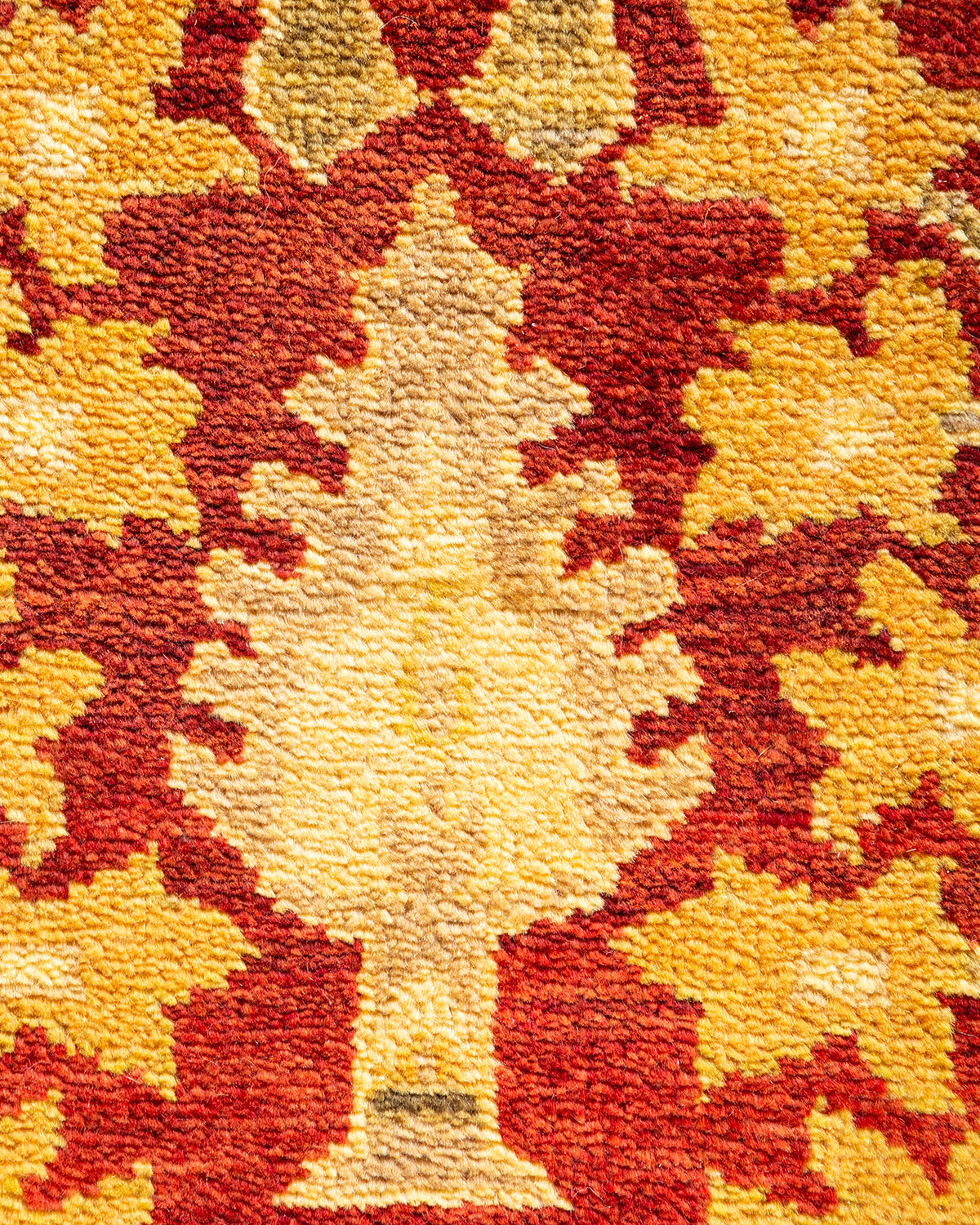 Eclectic, One-of-a-Kind Hand-Knotted Area Rug - Red, 8' 0" x 9' 10"