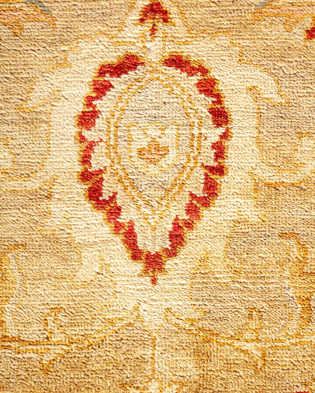 Eclectic, One-of-a-Kind Hand-Knotted Area Rug - Ivory, 8' 1" x 10' 2"