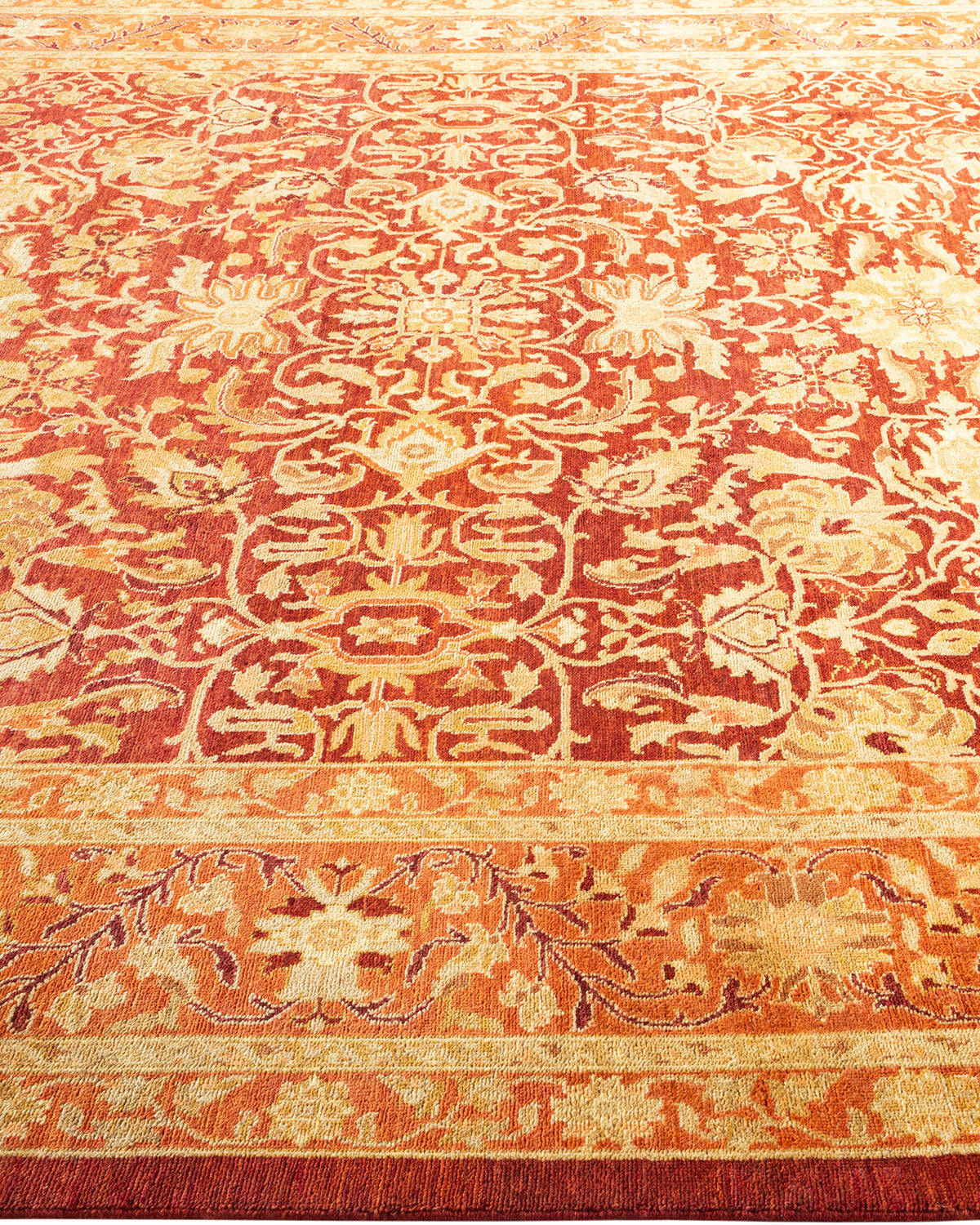Eclectic, One-of-a-Kind Hand-Knotted Area Rug - Red, 8' 3" x 10' 1"