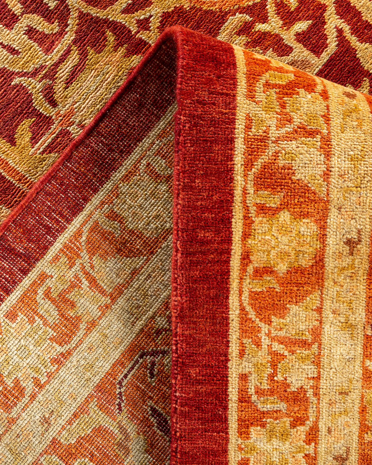 Eclectic, One-of-a-Kind Hand-Knotted Area Rug - Red, 8' 3" x 10' 1"