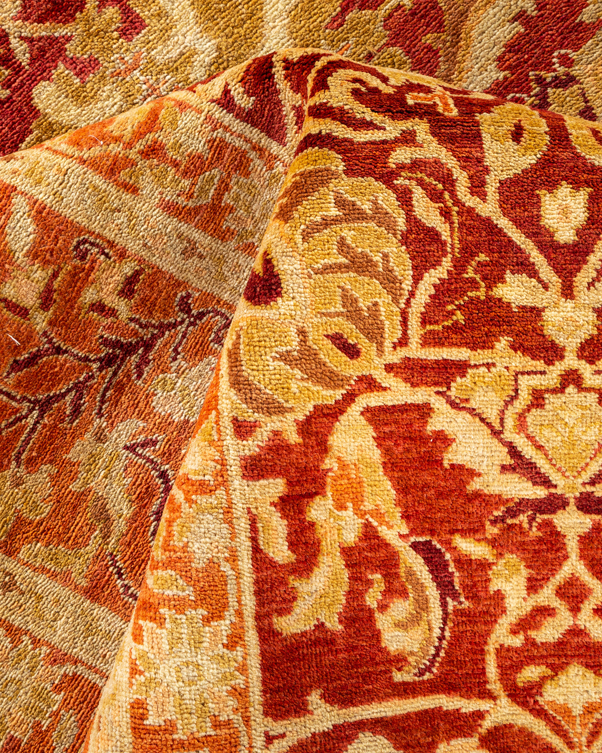 Eclectic, One-of-a-Kind Hand-Knotted Area Rug - Red, 8' 3" x 10' 1"