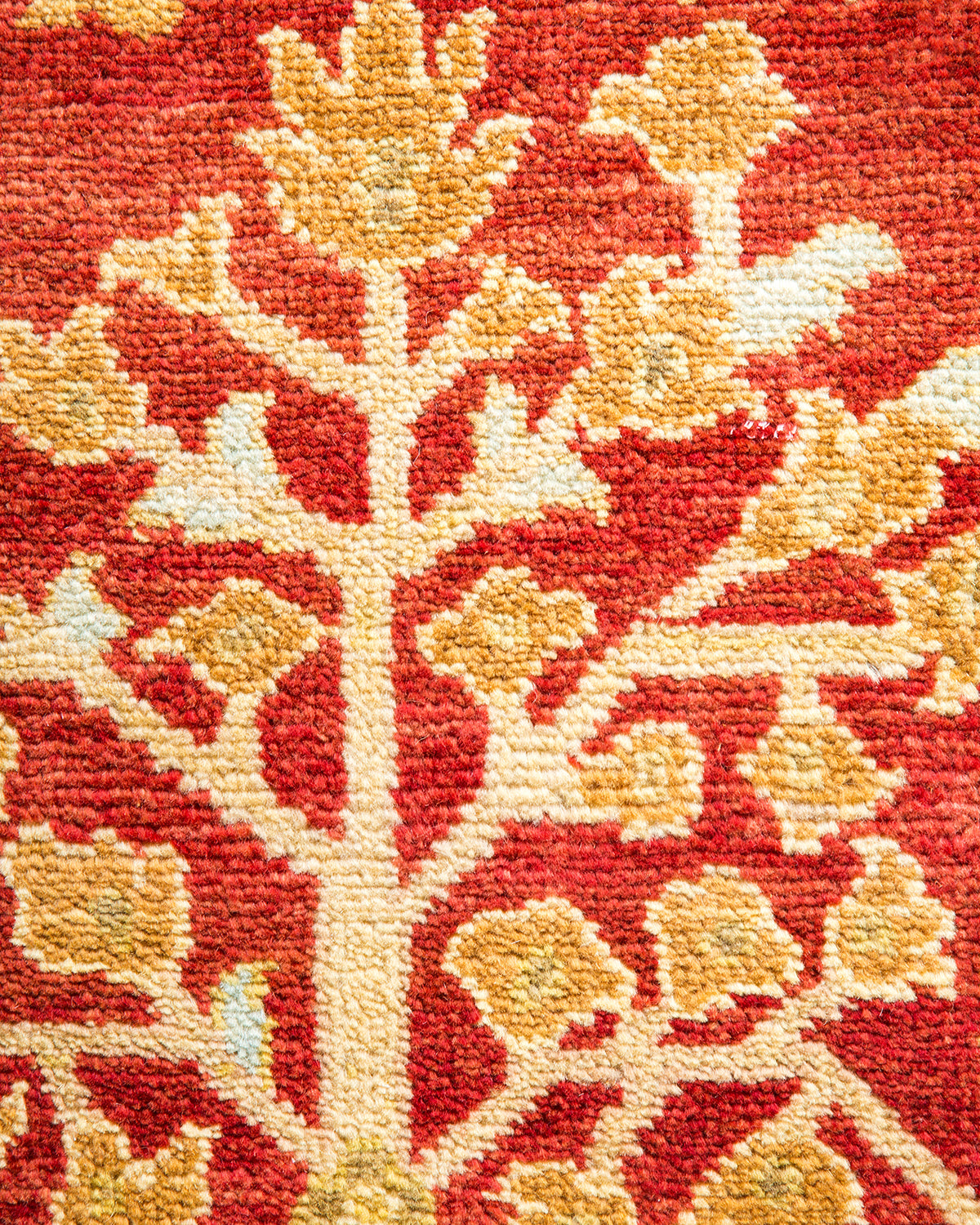 Eclectic, One-of-a-Kind Hand-Knotted Area Rug - Red, 6' 1" x 8' 10"