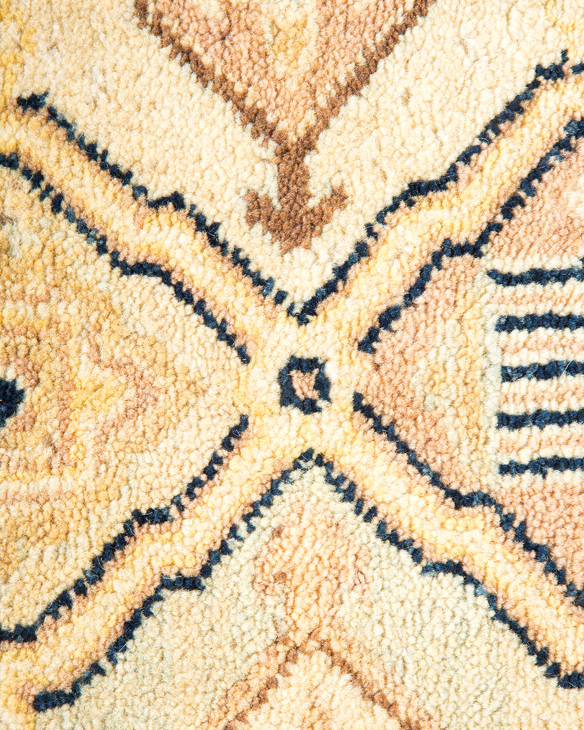 Eclectic, One-of-a-Kind Hand-Knotted Area Rug - Light Gray, 6' 1" x 6' 8"