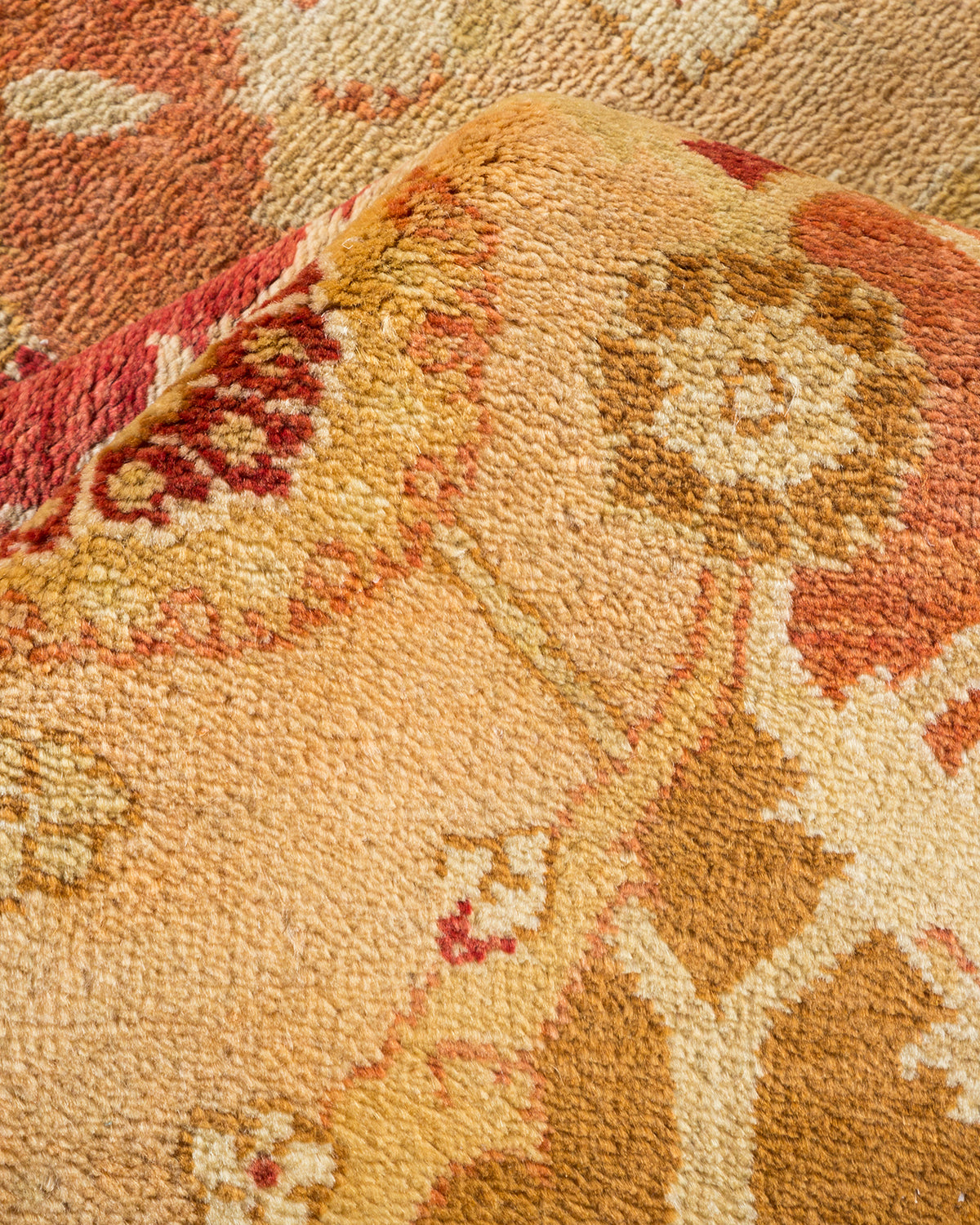 Eclectic, One-of-a-Kind Hand-Knotted Area Rug - Ivory, 6' 1" x 8' 10"