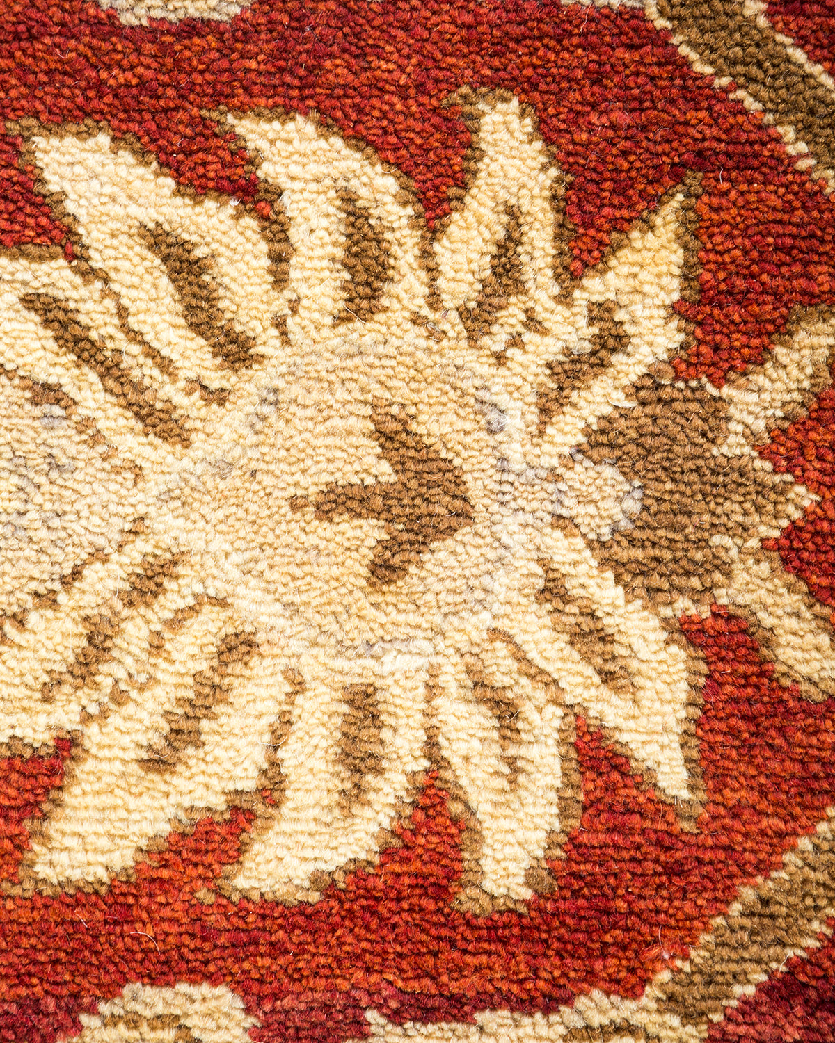 Eclectic, One-of-a-Kind Hand-Knotted Area Rug - Yellow, 6' 0" x 8' 10"