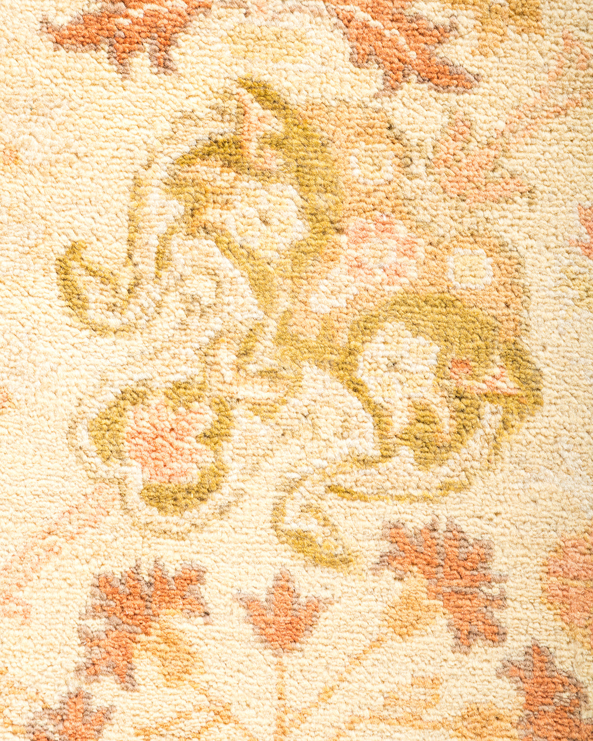 Eclectic, One-of-a-Kind Hand-Knotted Area Rug - Ivory, 6' 1" x 8' 7"