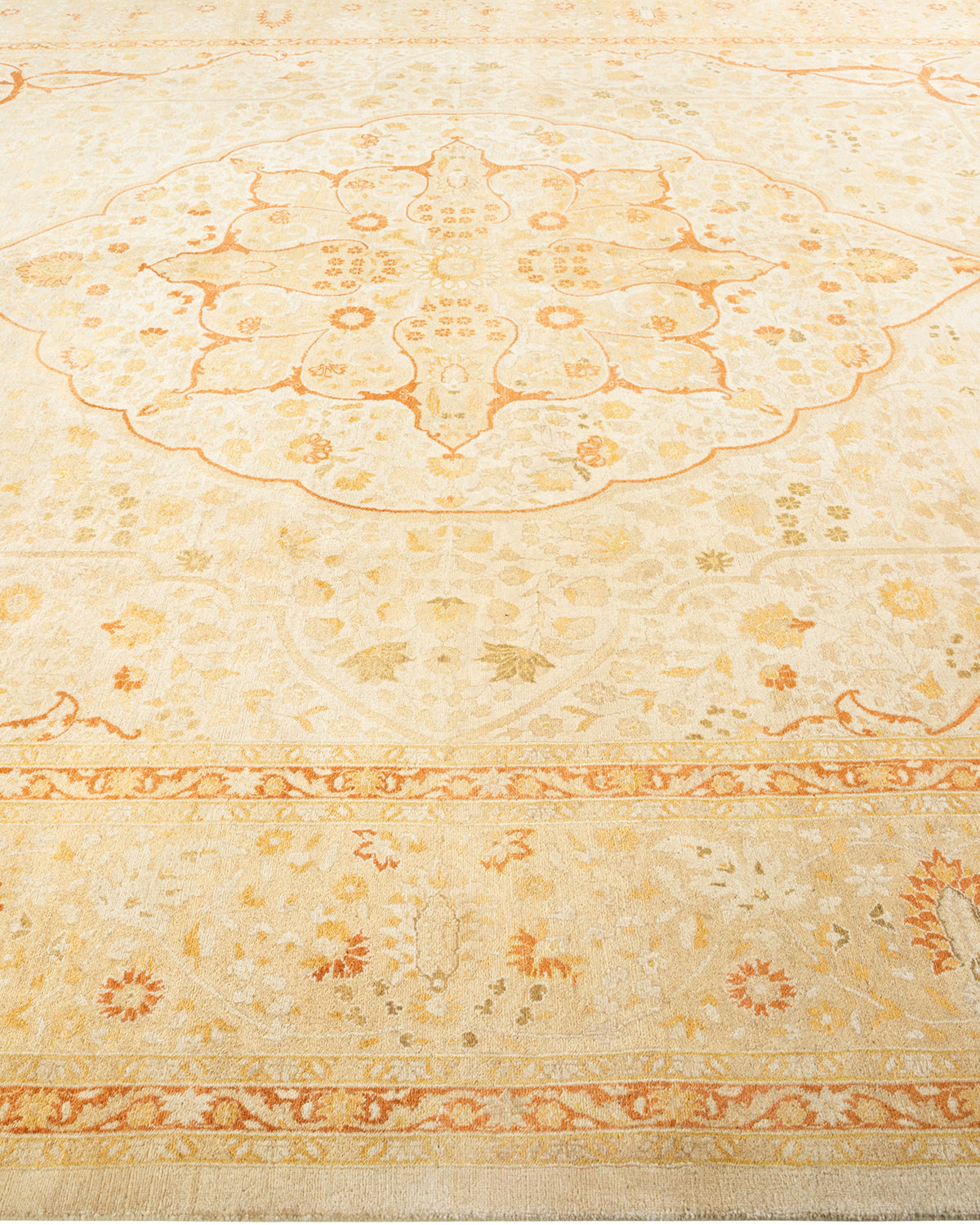 Mogul, One-of-a-Kind Handmade Area Rug - Ivory, 8' 10" x 11' 10"
