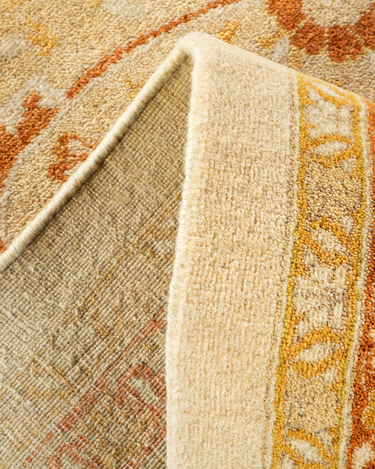 Mogul, One-of-a-Kind Handmade Area Rug - Ivory, 8' 10" x 11' 10"