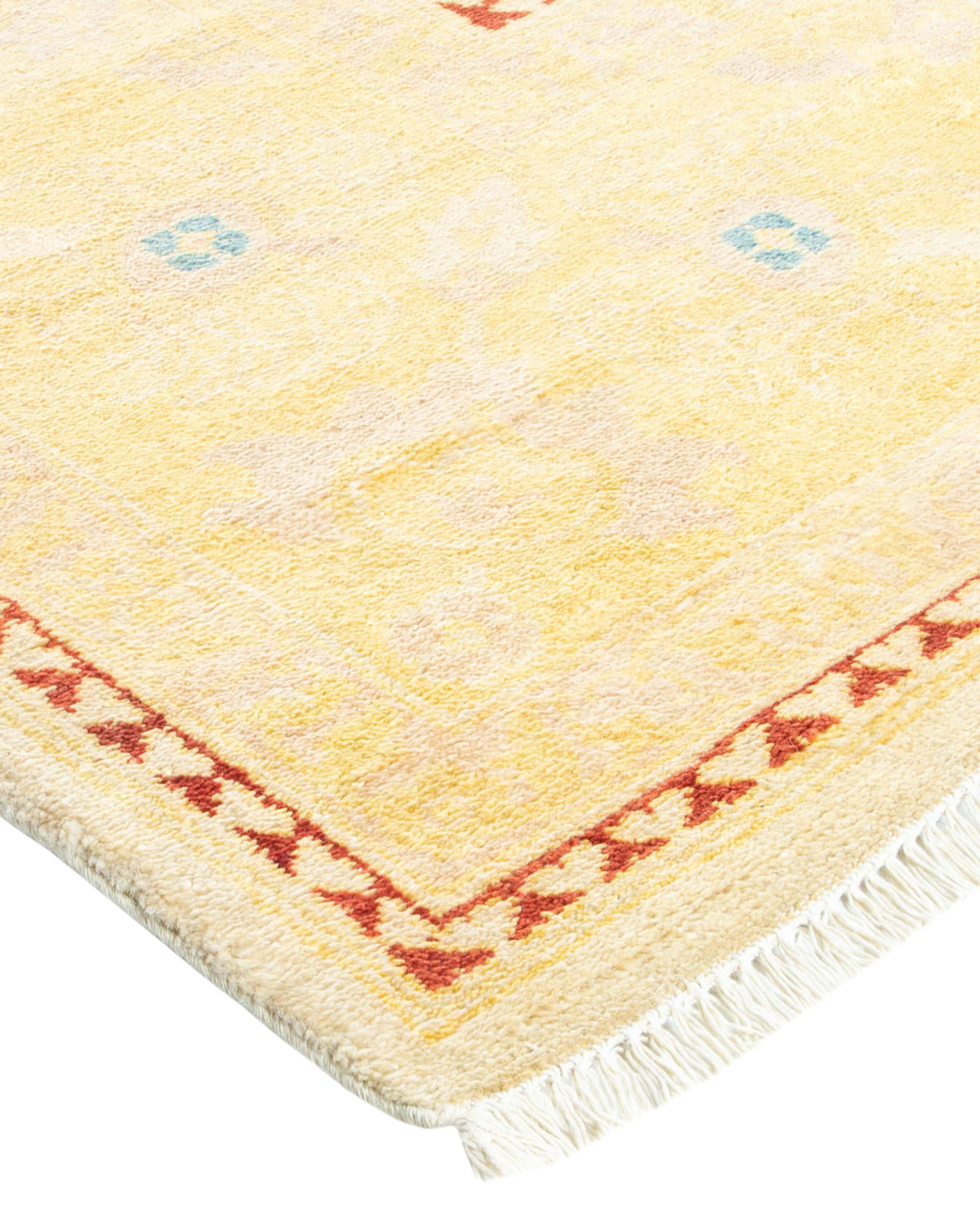 Eclectic, One-of-a-Kind Hand-Knotted Area Rug - Ivory, 8' 10" x 13' 0"