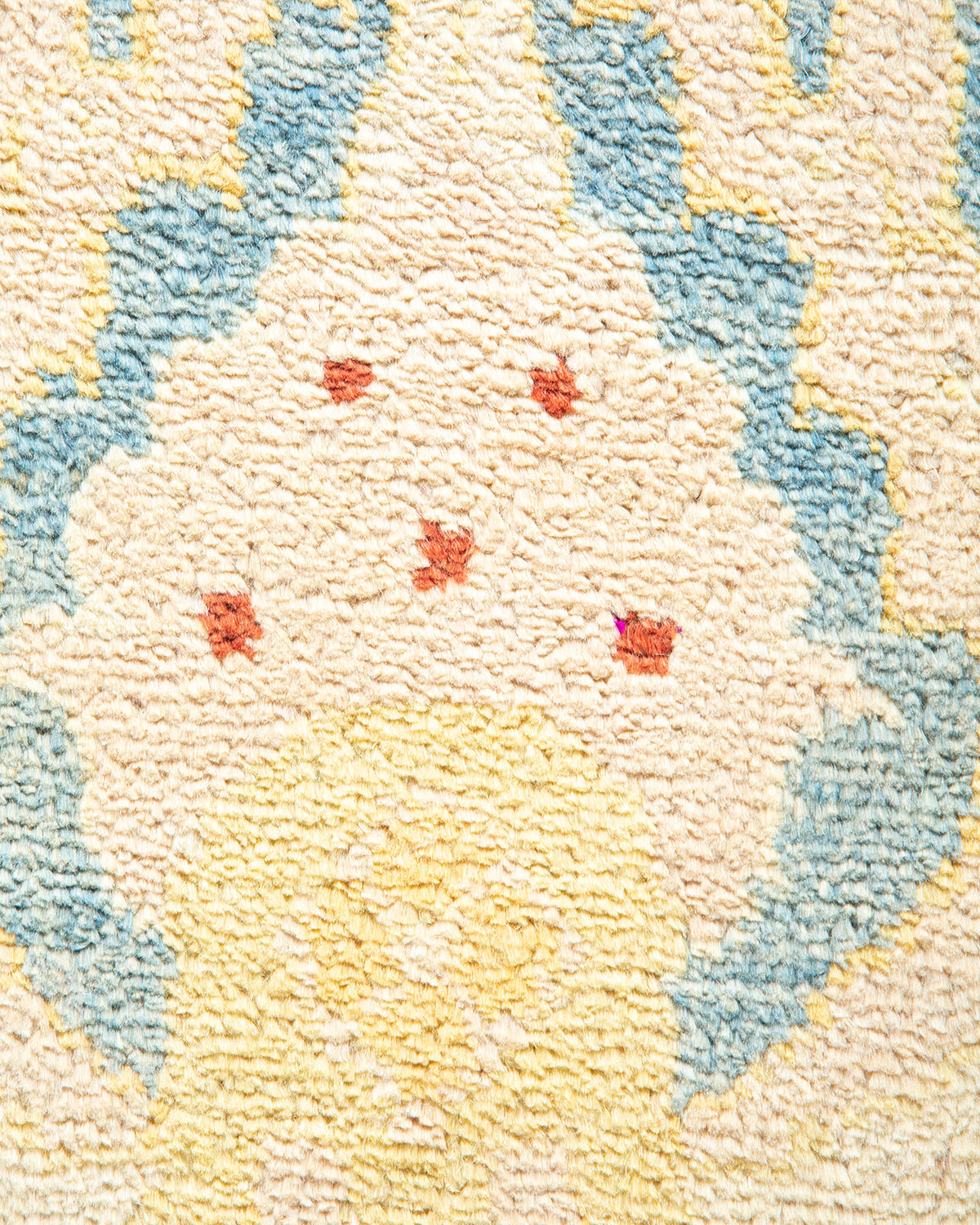Eclectic, One-of-a-Kind Hand-Knotted Area Rug - Ivory, 8' 10" x 13' 0"