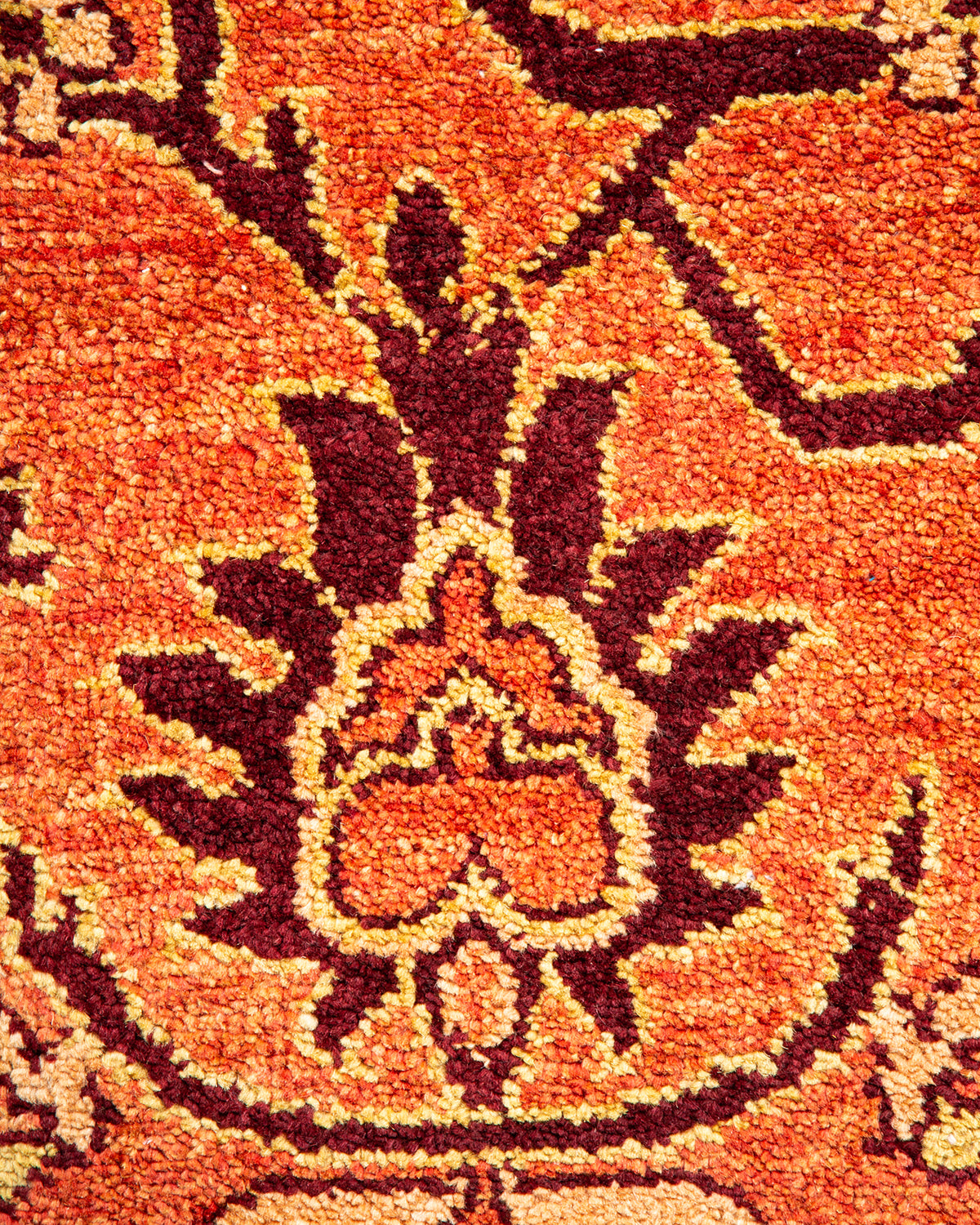 Eclectic, One-of-a-Kind Hand-Knotted Area Rug - Red, 9' 5" x 12' 5"
