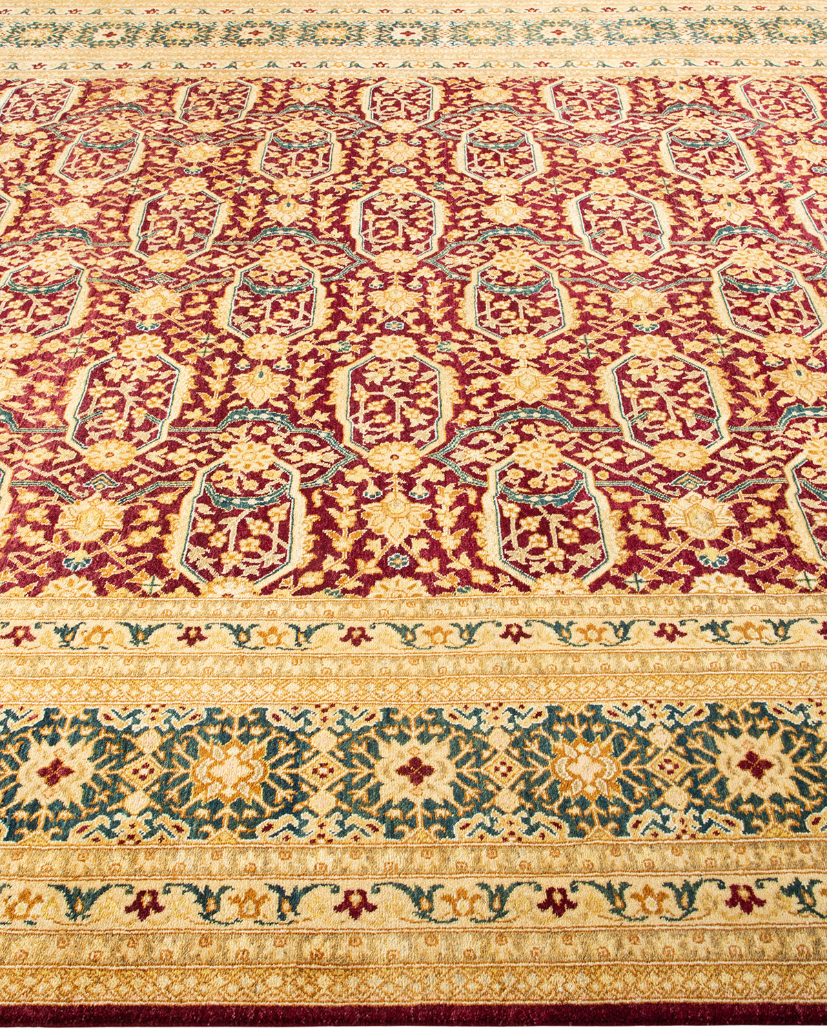 Mogul, One-of-a-Kind Hand-Knotted Area Rug - Red, 8' 3" x 10' 2"