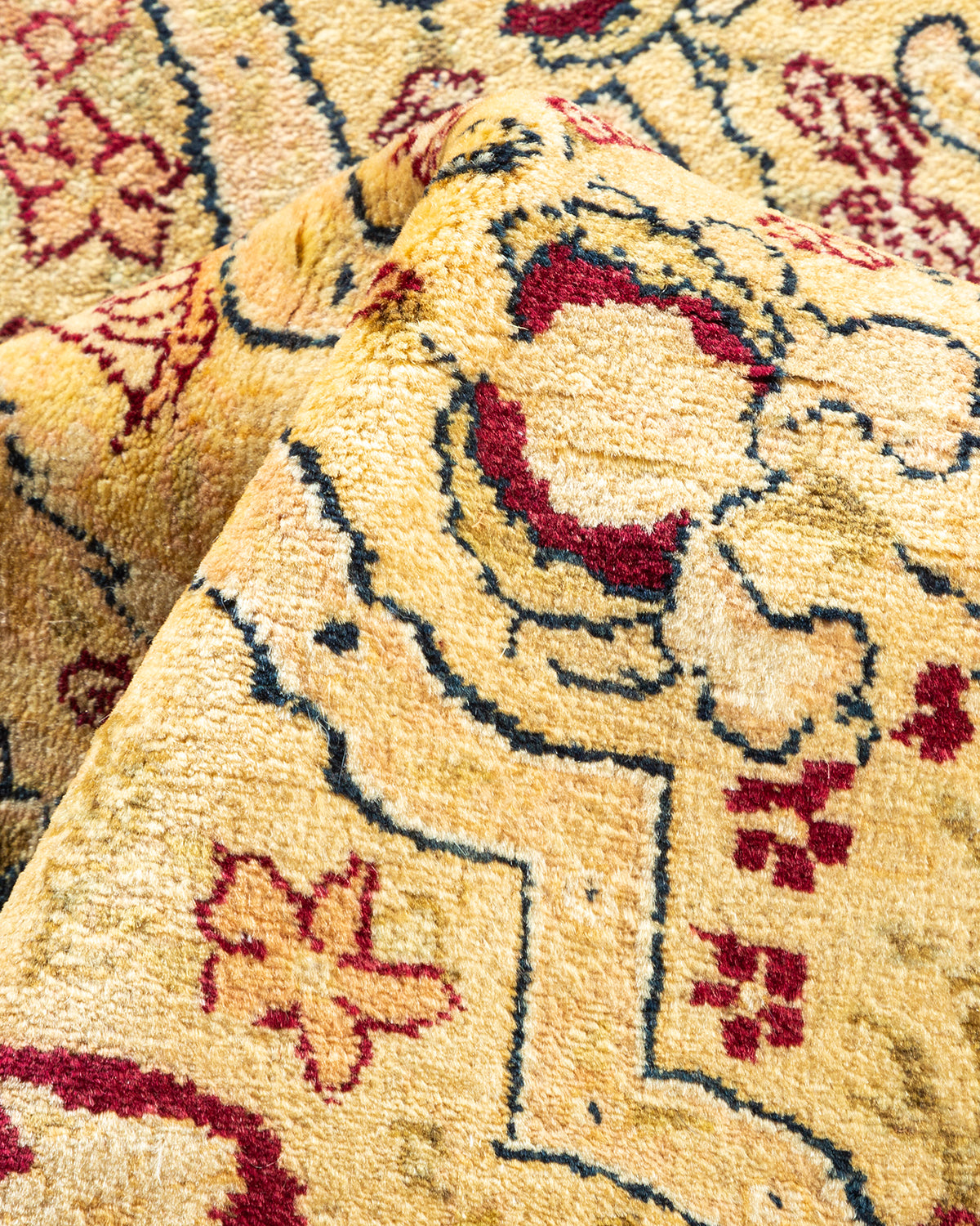 Mogul, One-of-a-Kind Hand-Knotted Area Rug - Yellow, 8' 0" x 10' 0"