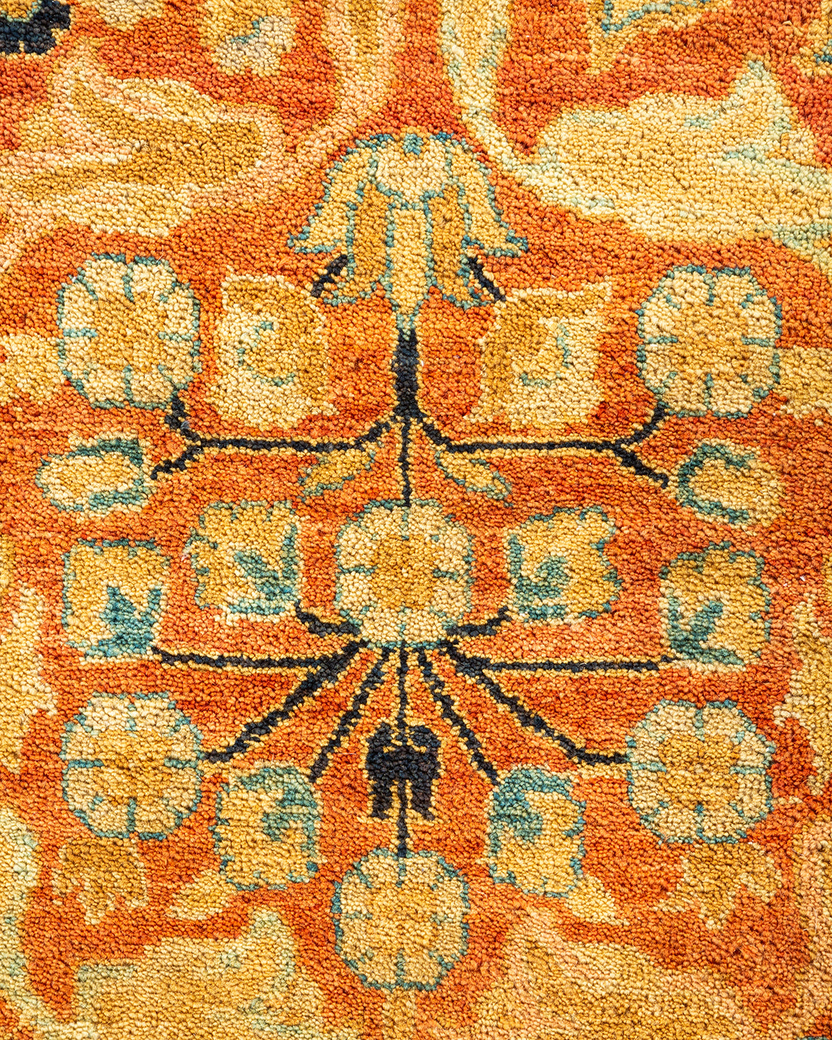 Mogul, One-of-a-Kind Hand-Knotted Area Rug - Orange, 8' 2" x 10' 3"