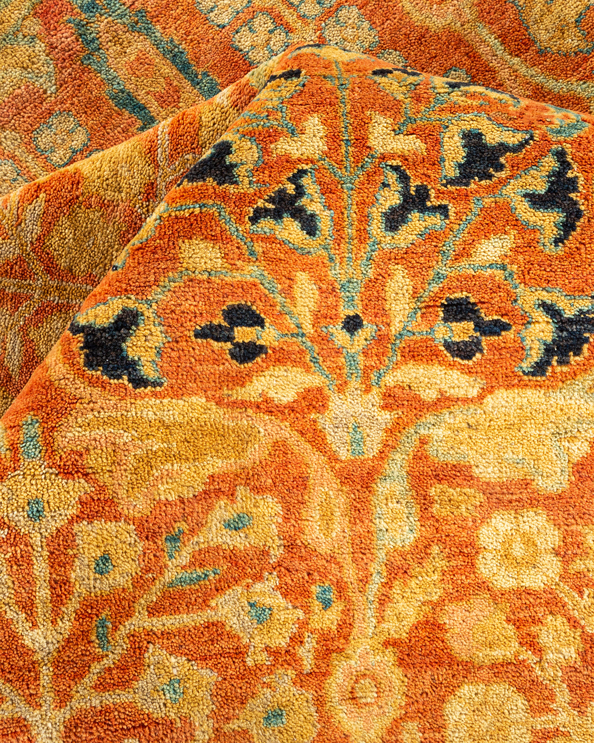 Mogul, One-of-a-Kind Hand-Knotted Area Rug - Orange, 8' 2" x 10' 3"
