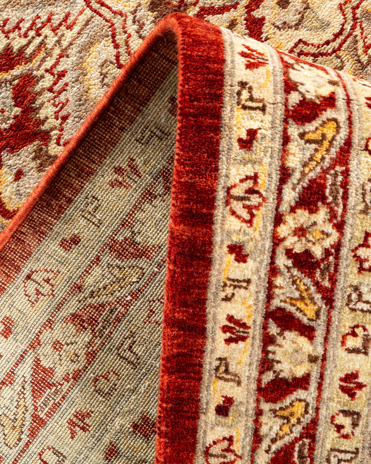 Mogul, One-of-a-Kind Hand-Knotted Area Rug - Orange, 8' 3" x 10' 5"