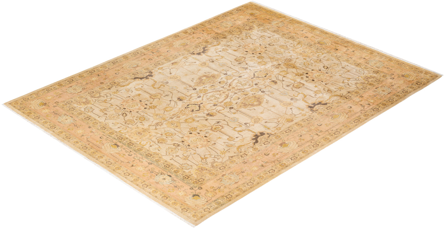 Mogul, One-of-a-Kind Hand-Knotted Area Rug - Ivory, 8' 1" x 10' 4"
