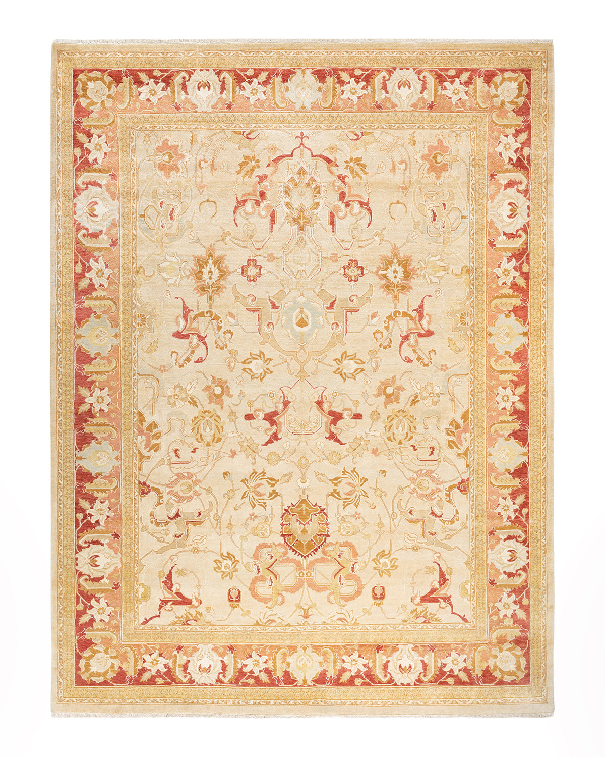 Mogul, One-of-a-Kind Hand-Knotted Area Rug - Ivory, 8' 1" x 10' 7"
