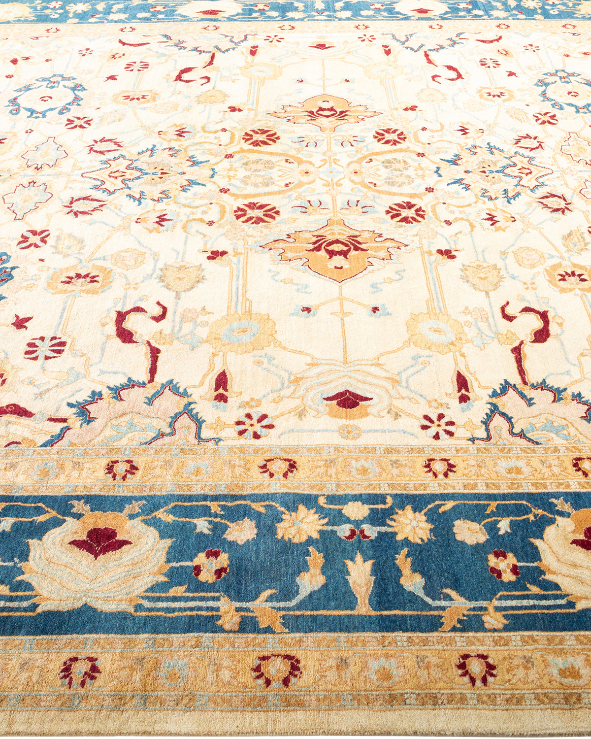 Mogul, One-of-a-Kind Hand-Knotted Area Rug - Ivory, 8' 1" x 10' 1"