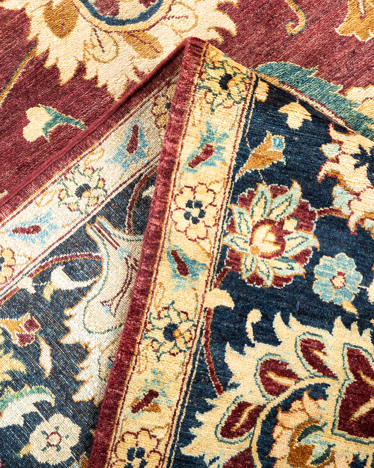 Mogul, One-of-a-Kind Hand-Knotted Area Rug - Red, 8' 1" x 10' 7"