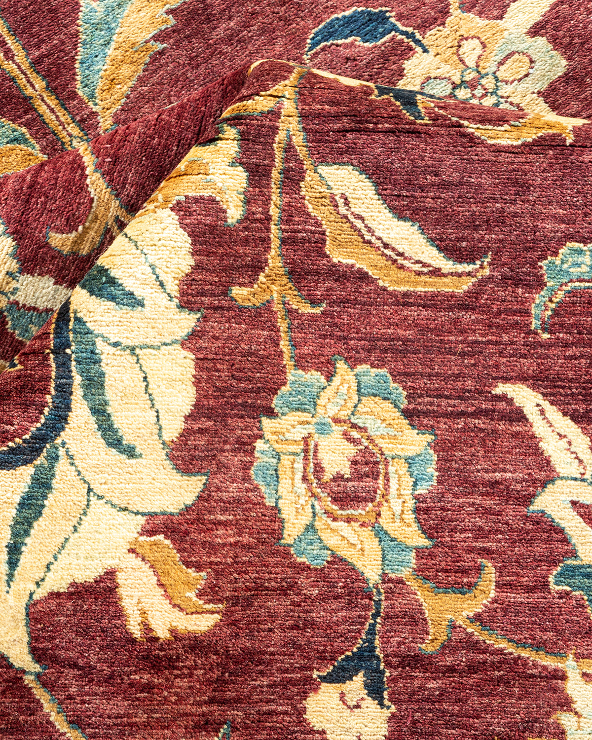 Mogul, One-of-a-Kind Hand-Knotted Area Rug - Red, 8' 1" x 10' 7"