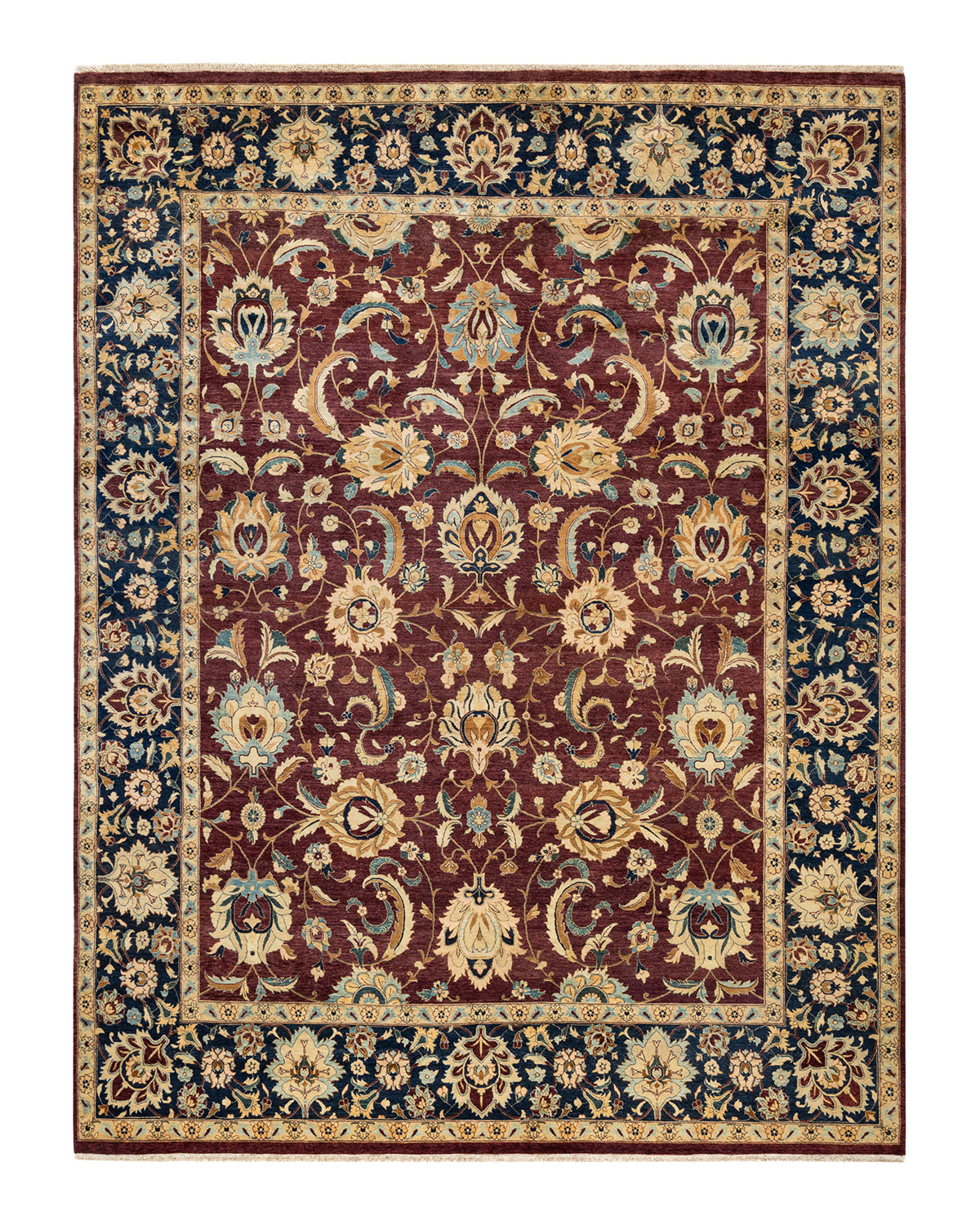 Mogul, One-of-a-Kind Hand-Knotted Area Rug - Red, 8' 1" x 10' 7"