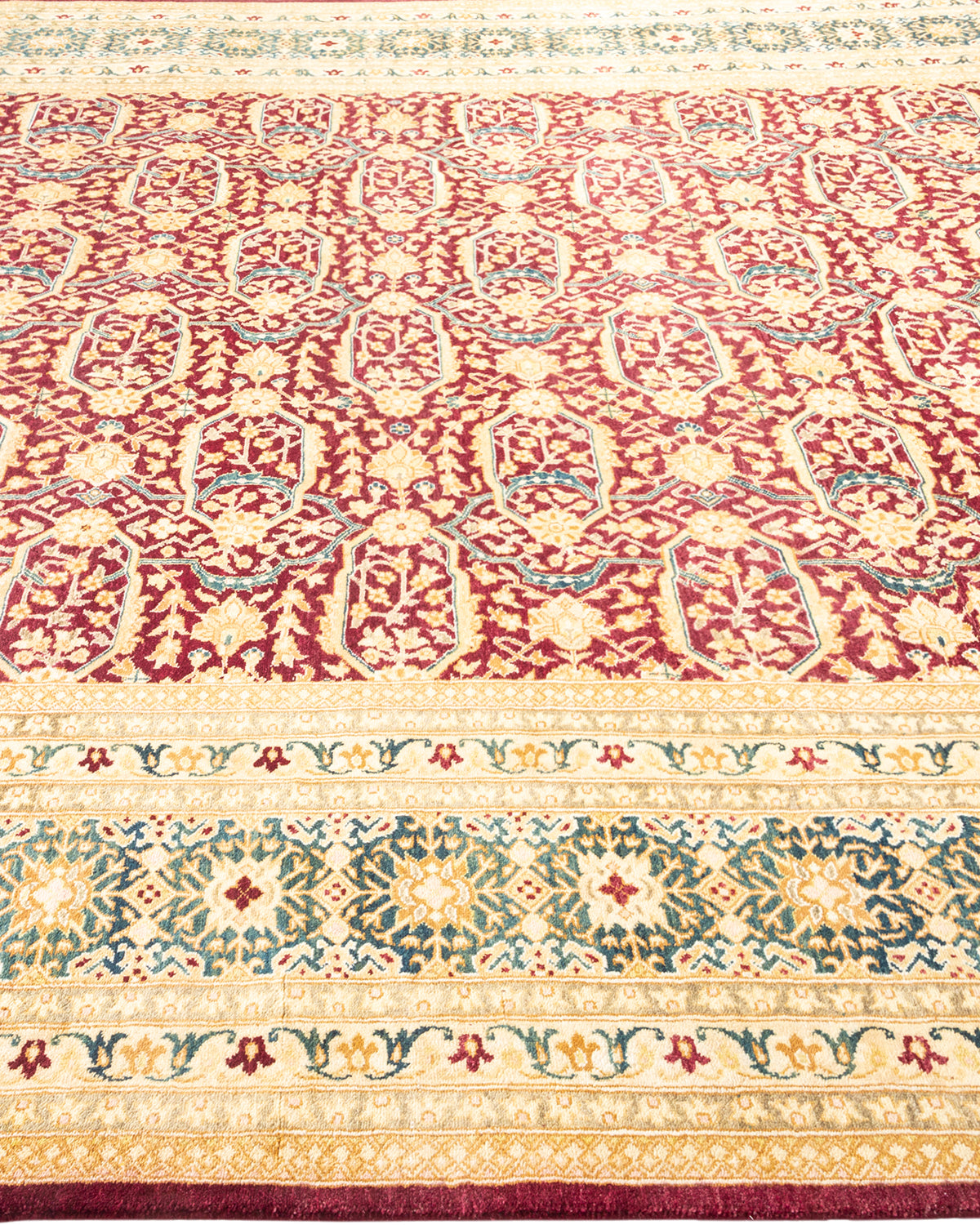 Mogul, One-of-a-Kind Hand-Knotted Area Rug - Red, 8' 1" x 9' 10"