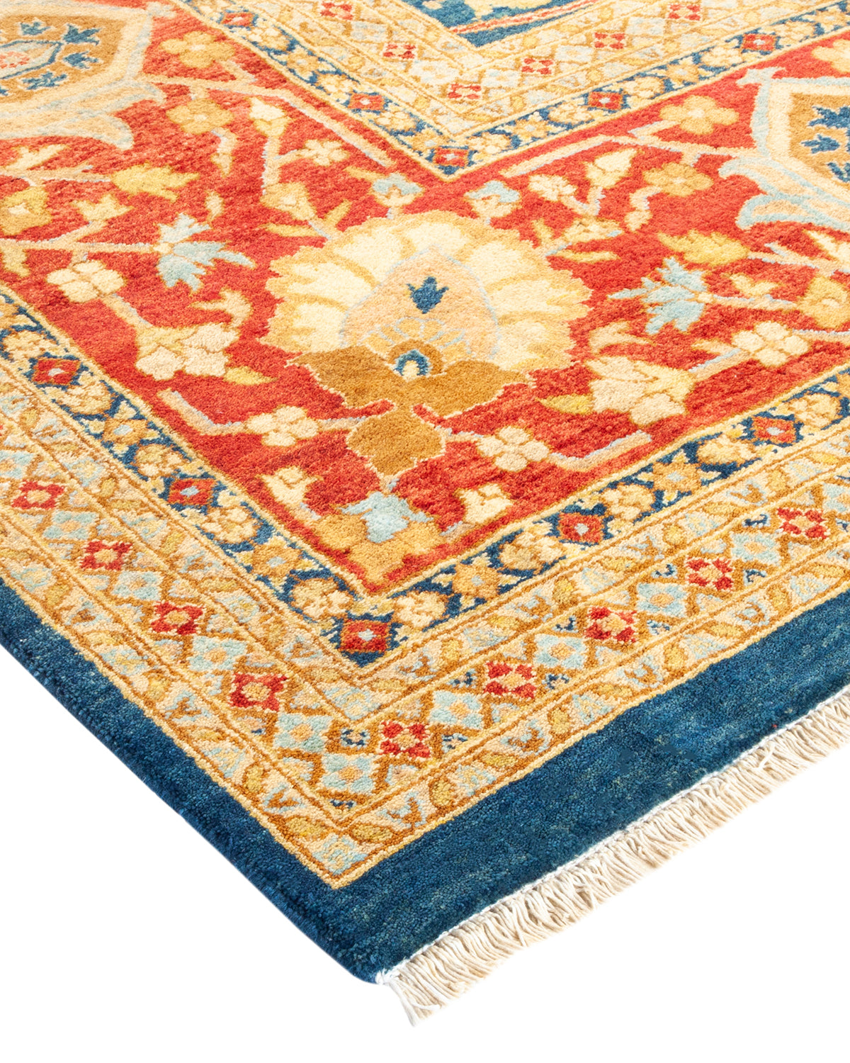 Mogul, One-of-a-Kind Hand-Knotted Area Rug - Blue, 7' 10" x 10' 6"