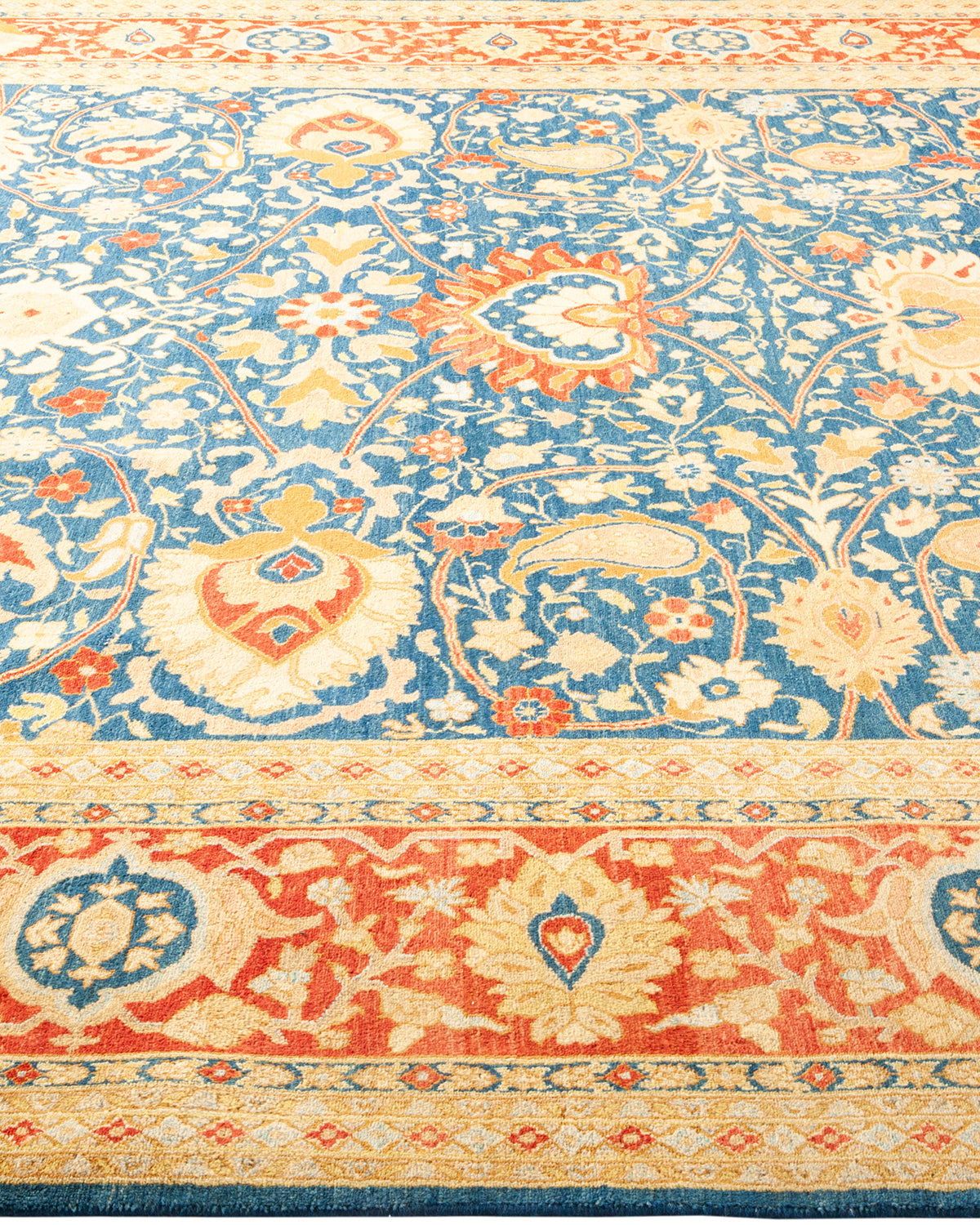 Mogul, One-of-a-Kind Hand-Knotted Area Rug - Blue, 7' 10" x 10' 6"