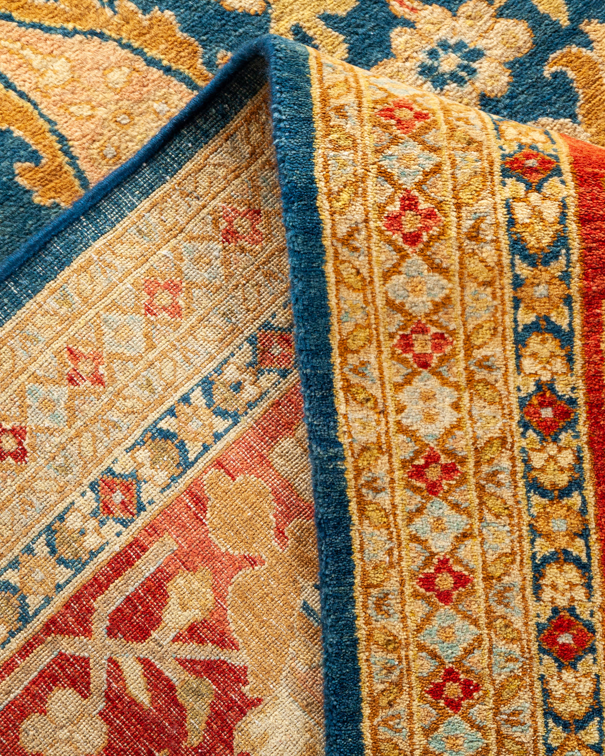 Mogul, One-of-a-Kind Hand-Knotted Area Rug - Blue, 7' 10" x 10' 6"