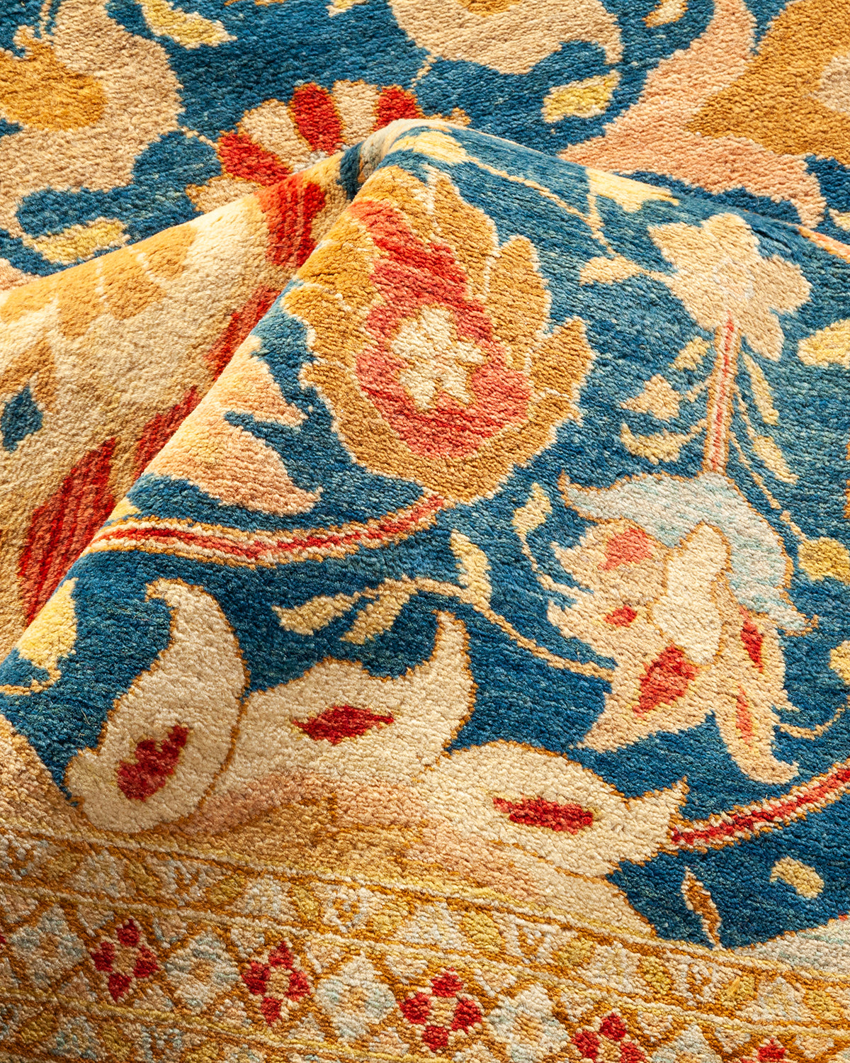 Mogul, One-of-a-Kind Hand-Knotted Area Rug - Blue, 7' 10" x 10' 6"