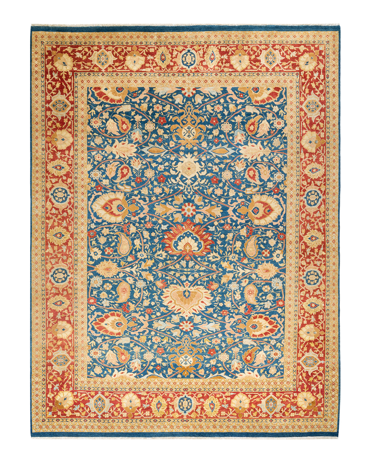 Mogul, One-of-a-Kind Hand-Knotted Area Rug - Blue, 7' 10" x 10' 6"