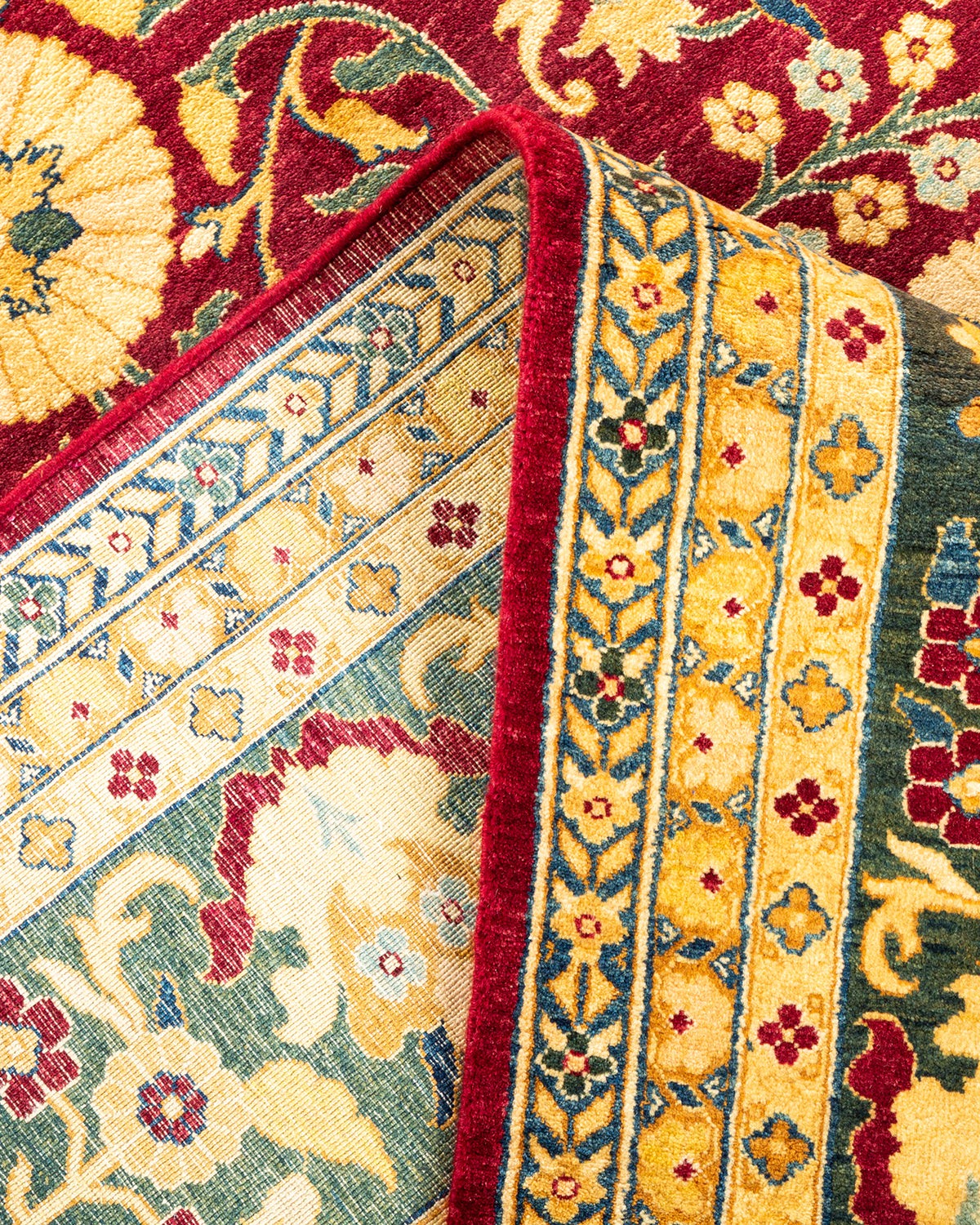 Mogul, One-of-a-Kind Hand-Knotted Area Rug - Red, 7' 10" x 10' 2"