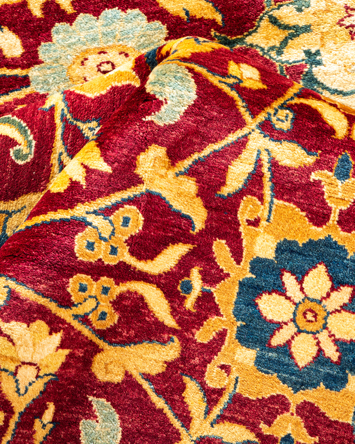 Mogul, One-of-a-Kind Hand-Knotted Area Rug - Red, 7' 10" x 10' 2"
