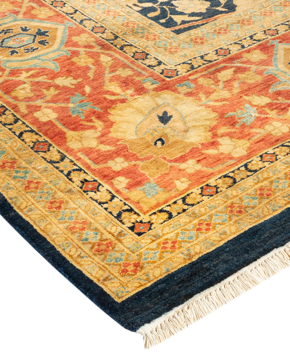Mogul, One-of-a-Kind Hand-Knotted Area Rug - Blue, 7' 10" x 10' 2"