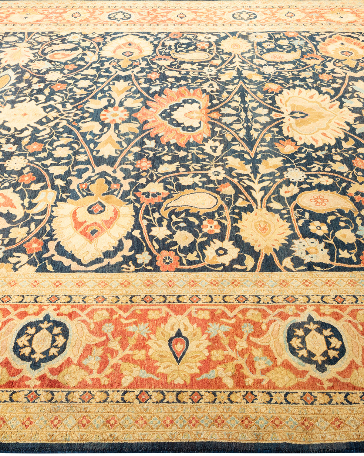 Mogul, One-of-a-Kind Hand-Knotted Area Rug - Blue, 7' 10" x 10' 2"