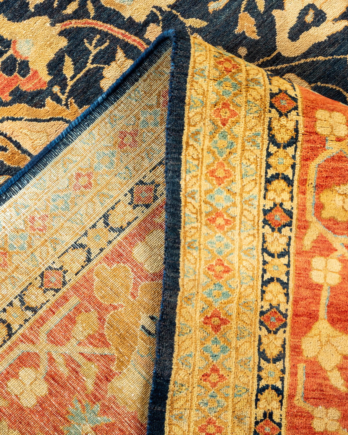 Mogul, One-of-a-Kind Hand-Knotted Area Rug - Blue, 7' 10" x 10' 2"