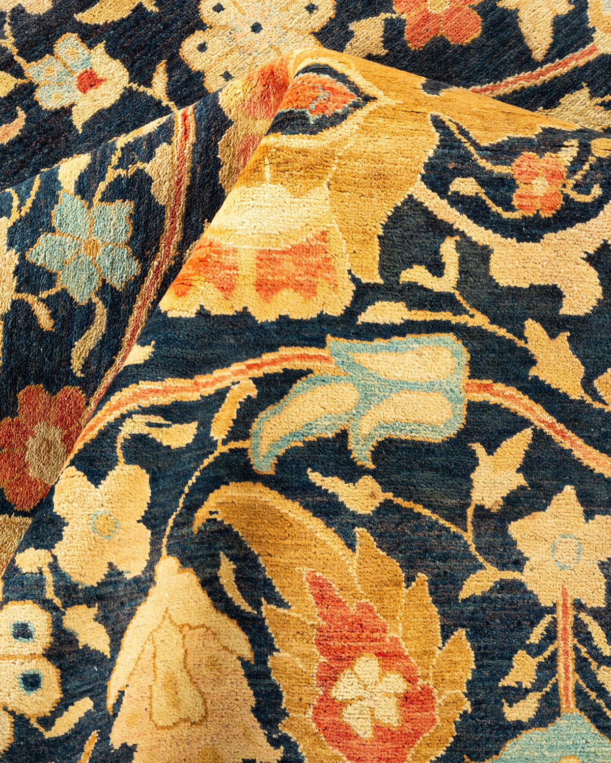 Mogul, One-of-a-Kind Hand-Knotted Area Rug - Blue, 7' 10" x 10' 2"