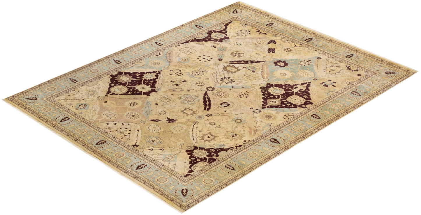 Mogul, One-of-a-Kind Hand-Knotted Area Rug - Ivory, 7' 10" x 10' 4"